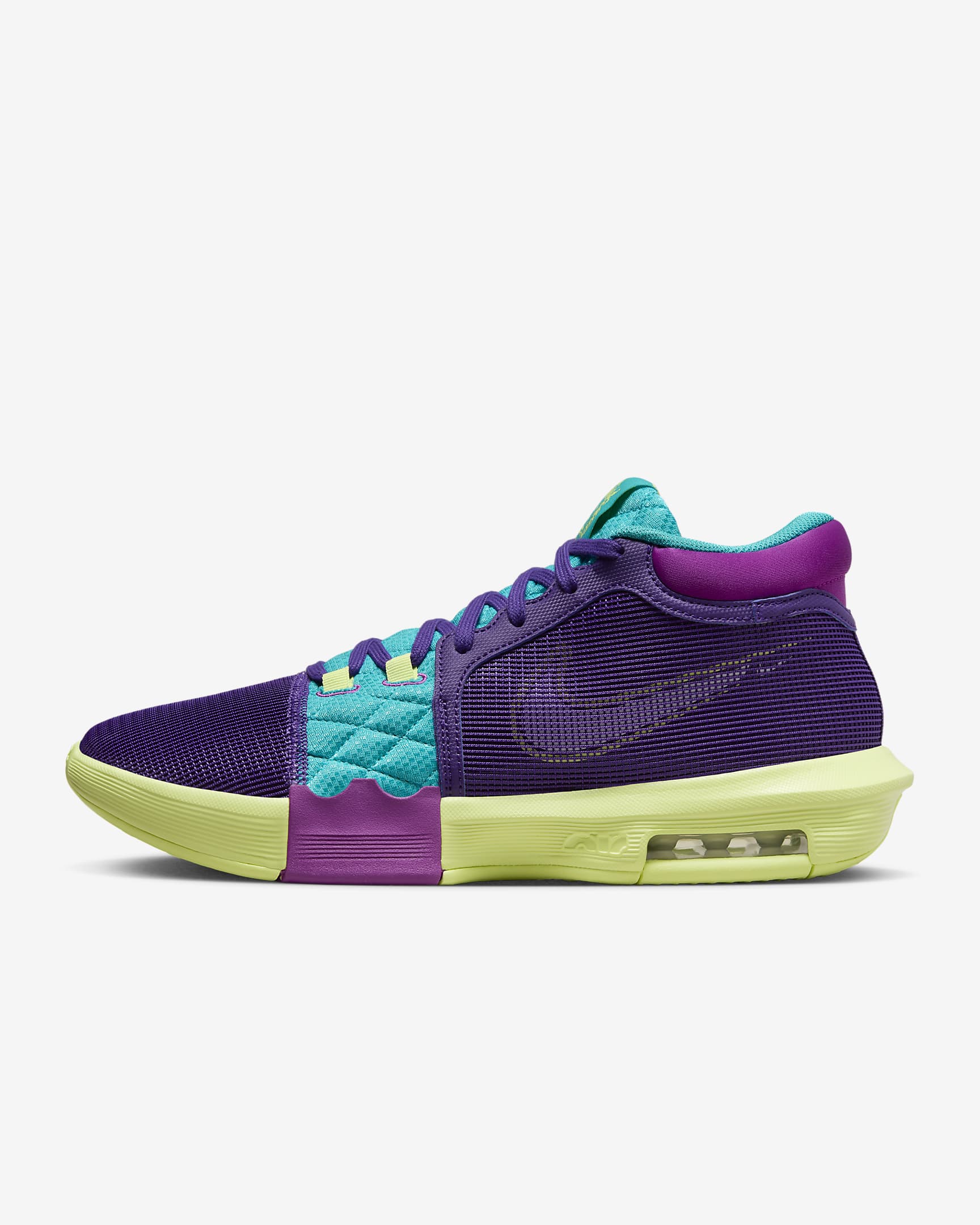 Lebron Witness 8 Field Purple/Dusty Cactus/Light Lemon Twist/White FB2239-500