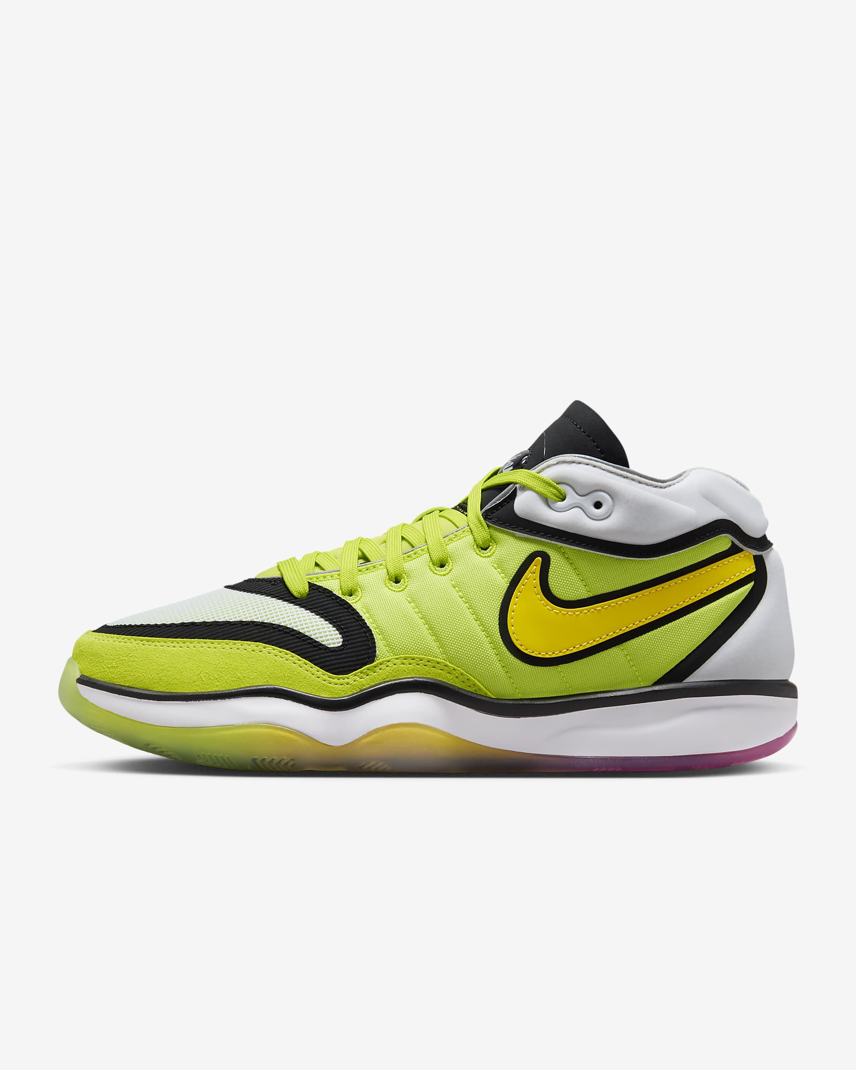 Nike G.t. Hustle 2 Cyber/White/Siren Red/Vivid Sulfur DJ9405-300