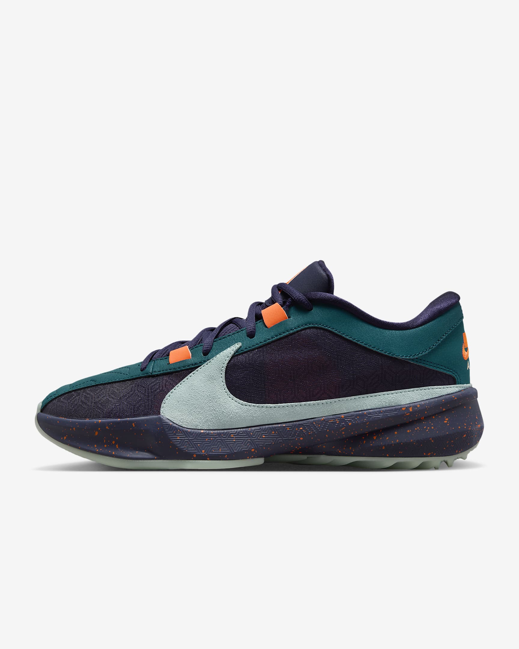 Giannis Freak 5 Geode Teal/Purple Ink/Total Orange/Jade Ice DX4985-300