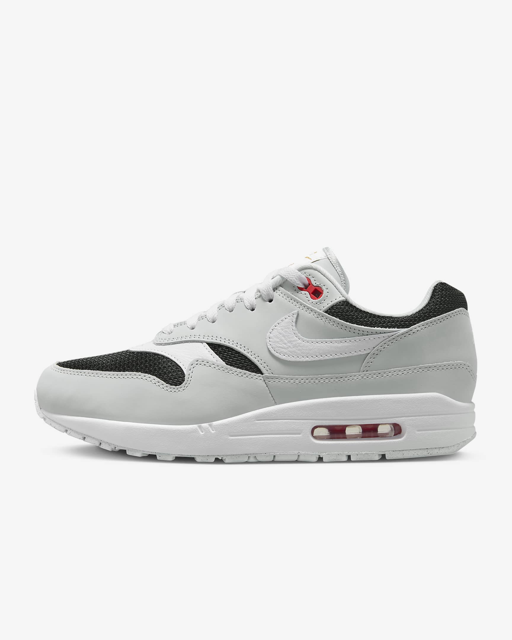 Nike Air Max 1 Premium Pure Platinum/Black/Sport Red/White FD9081-001