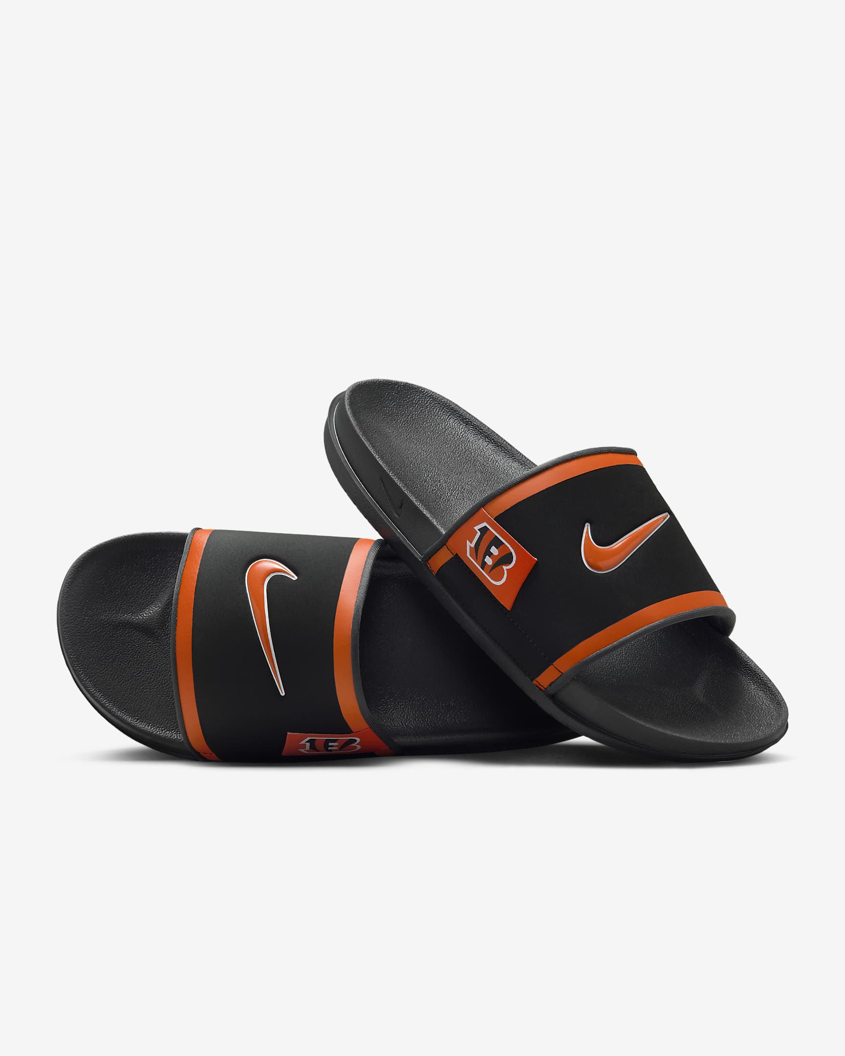 Nike Offcourt (cincinnati Bengals) Black/Dark Smoke Grey/University Orange FN2686-001