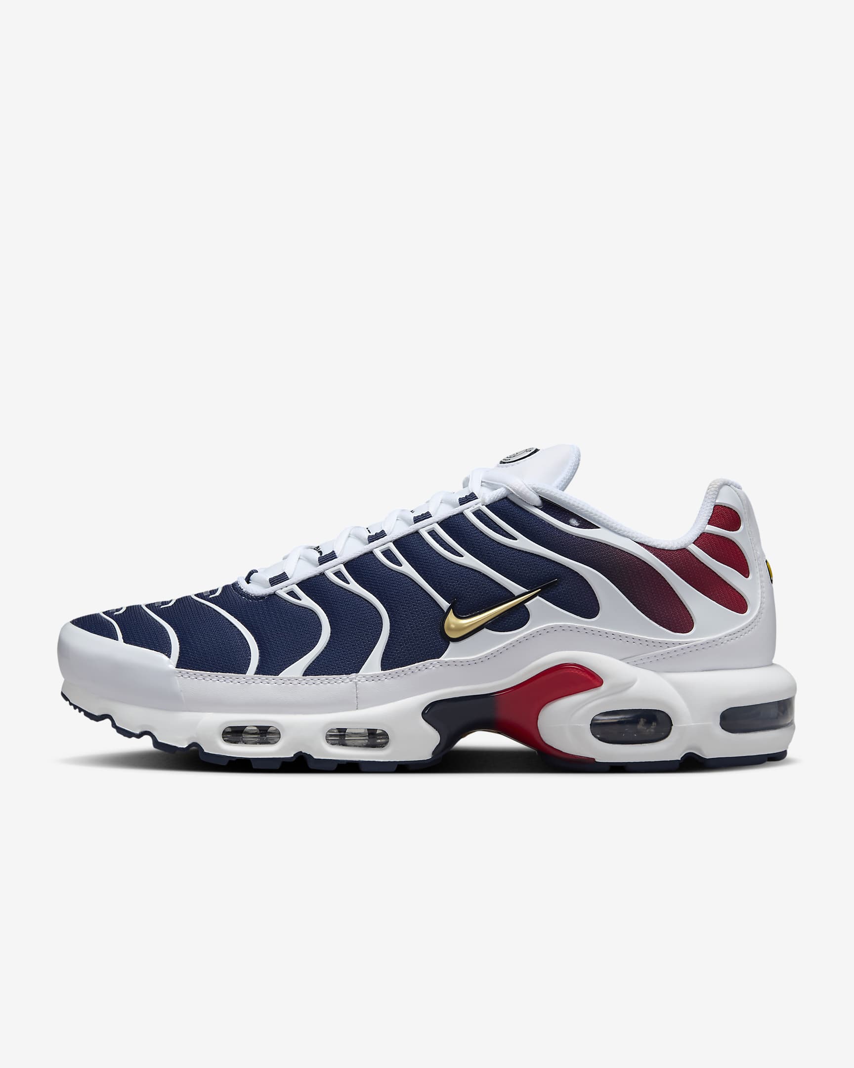 Nike Air Max Plus White/Midnight Navy/University Red/Metallic Gold FZ4776-100