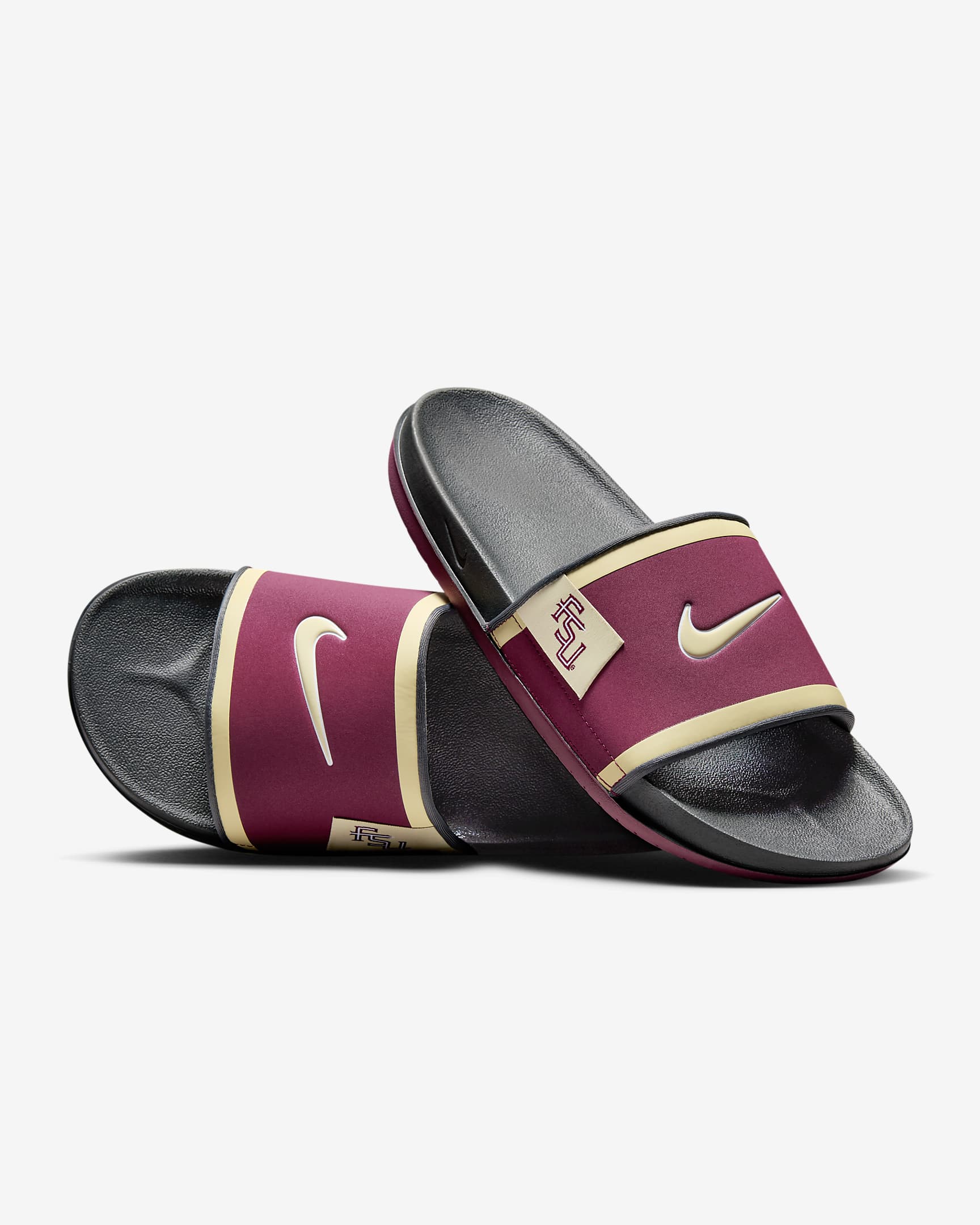 Nike College Offcourt (florida State) Team Maroon/Dark Smoke Grey/Team Gold FN4138-600