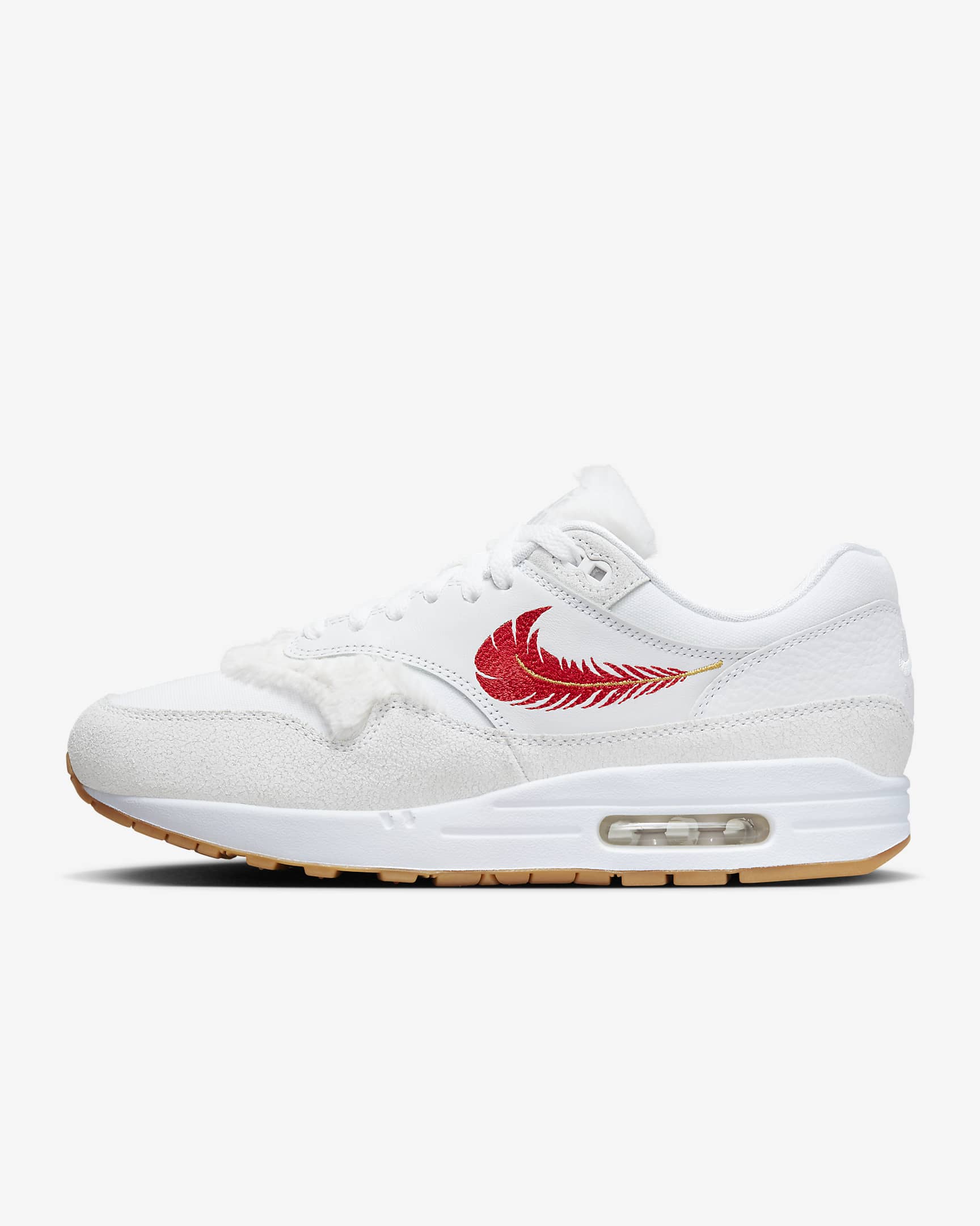 Nike Air Max 1 Premium White/University Red FJ4451-100