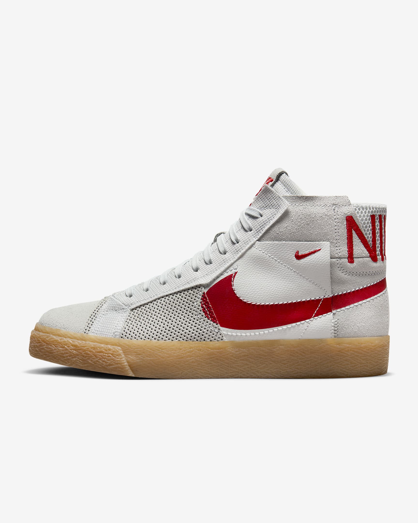 Nike Sb Zoom Blazer Mid Premium Summit White/Pure Platinum/Summit White/University Red FD5113-100