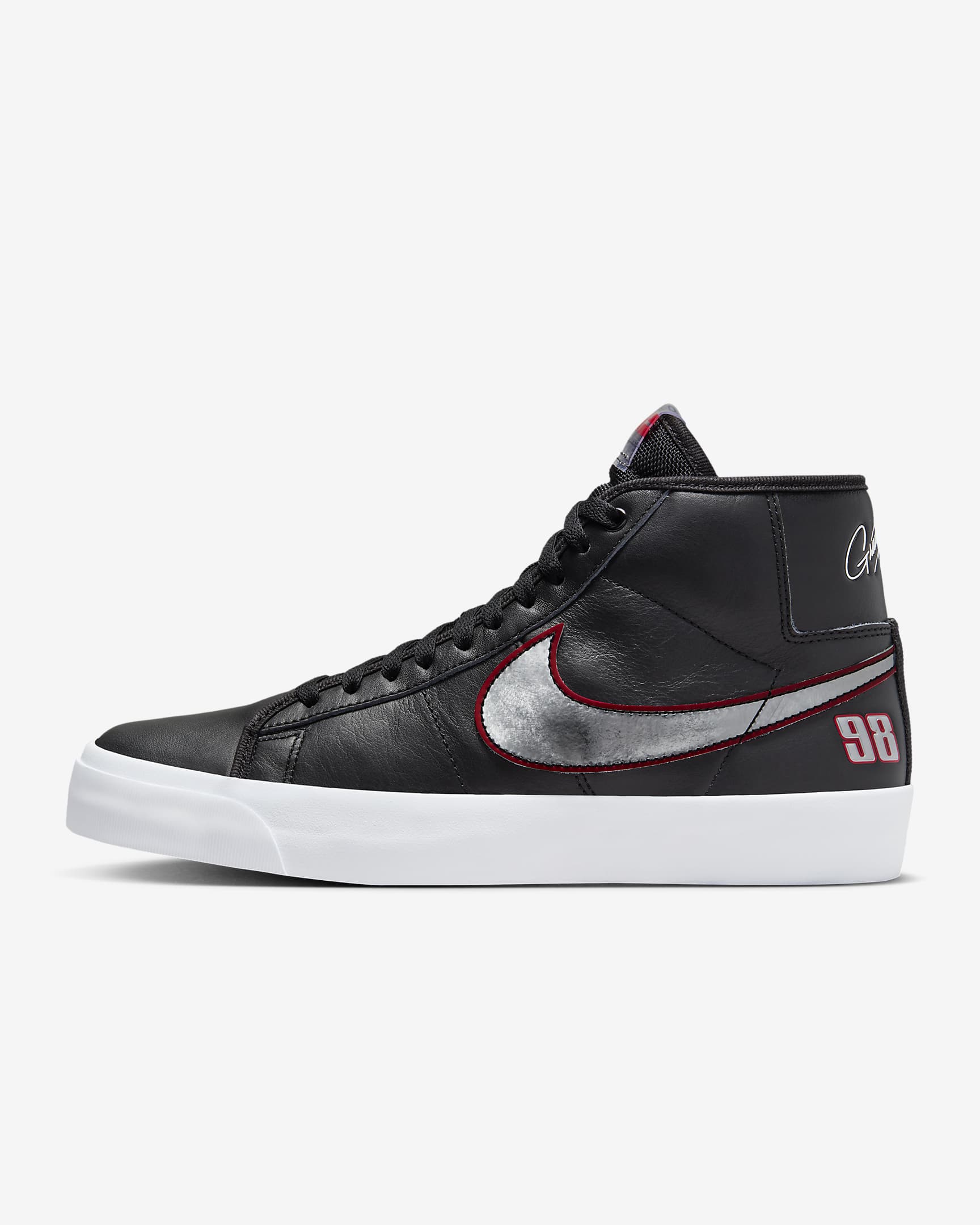 Nike Zoom Blazer Mid Pro Gt Black/University Red/White/Metallic Silver FN4182-001