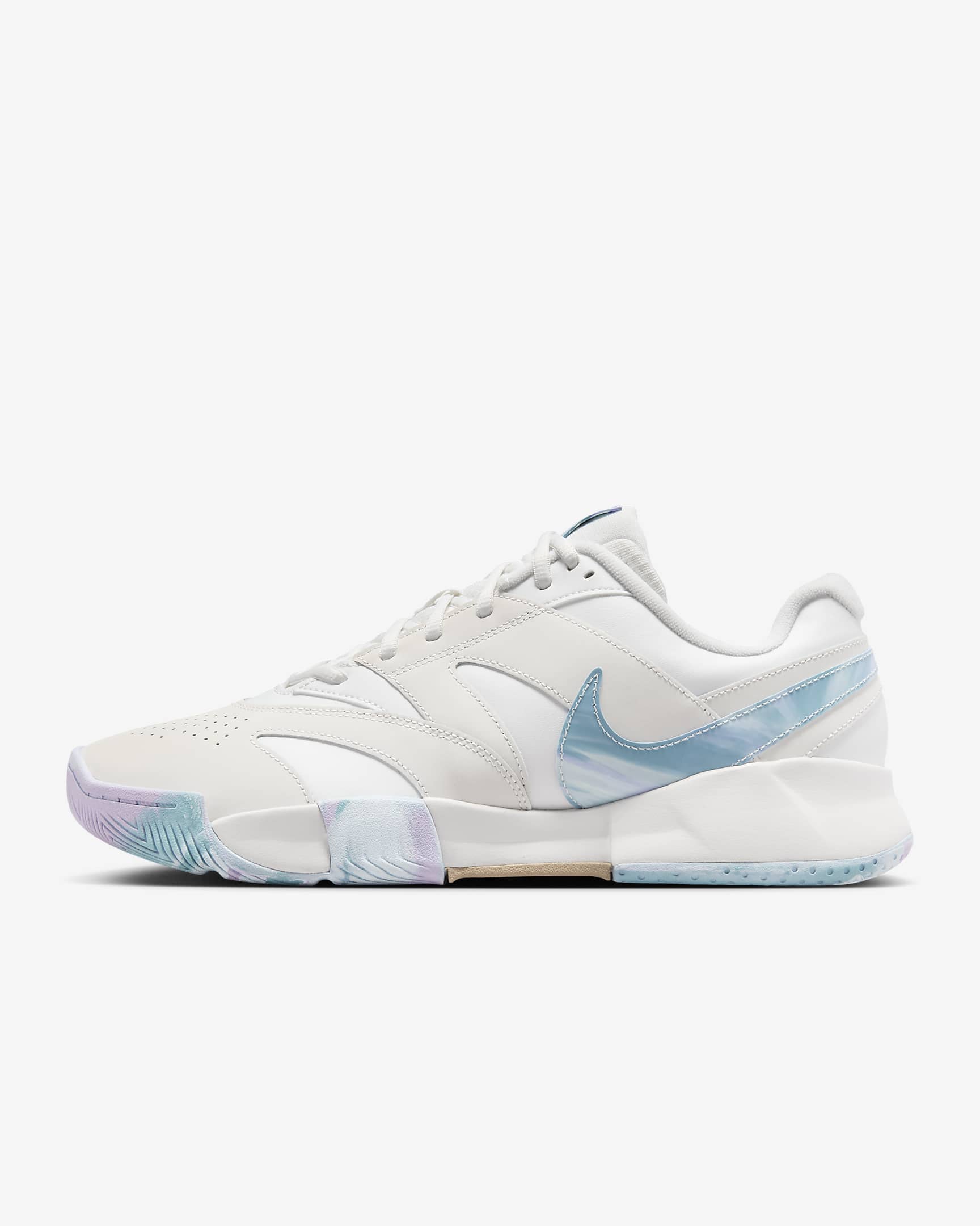 Nikecourt Lite 4 Premium Leather Summit White/Phantom/Denim Turquoise/Hemp FV3982-100