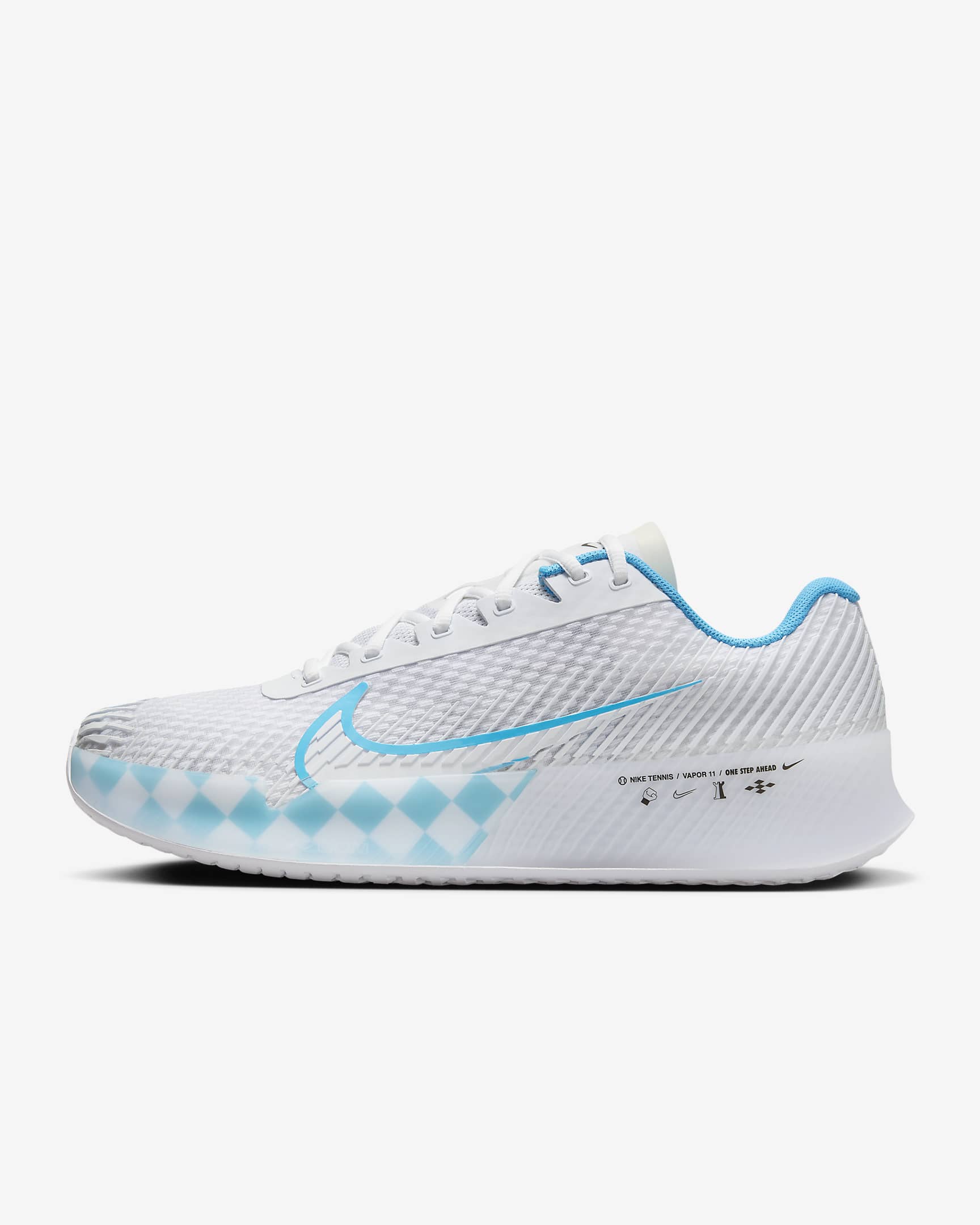 Nikecourt Vapor 11 Pe White/Black/Baltic Blue HQ1654-100