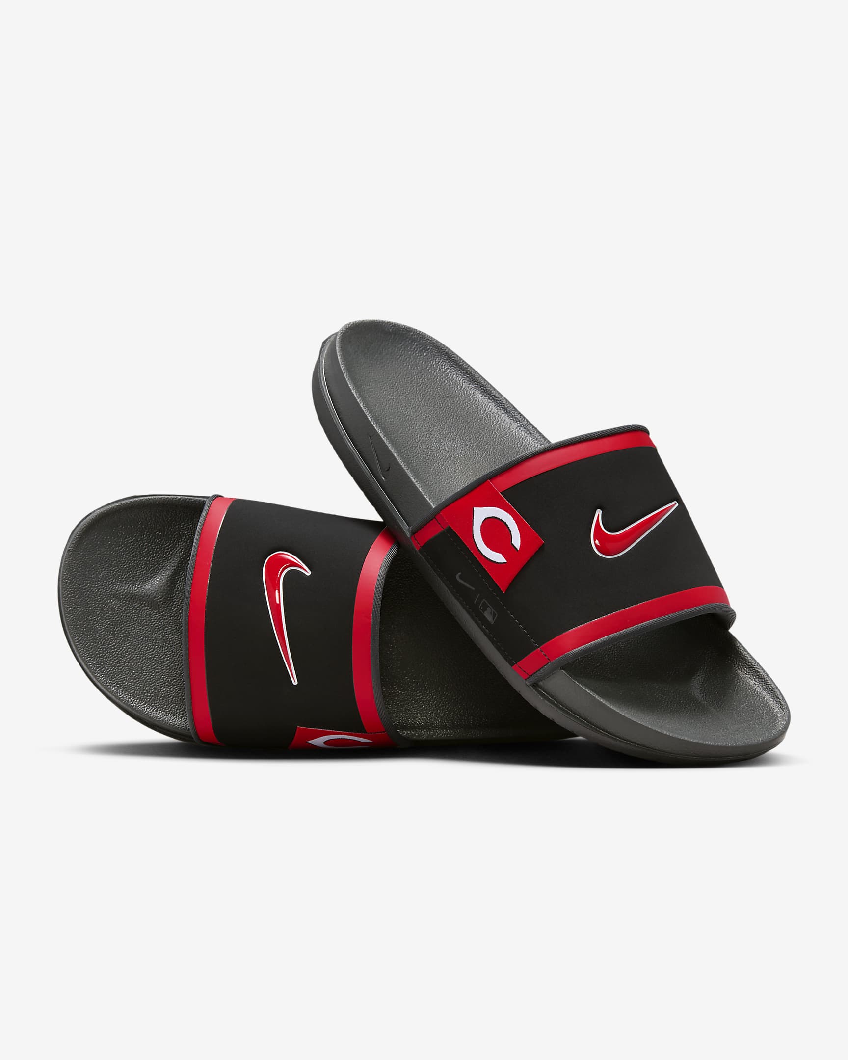 Nike Offcourt (cincinnati Reds) Black/Dark Smoke Grey/Sport Red FN4462-001