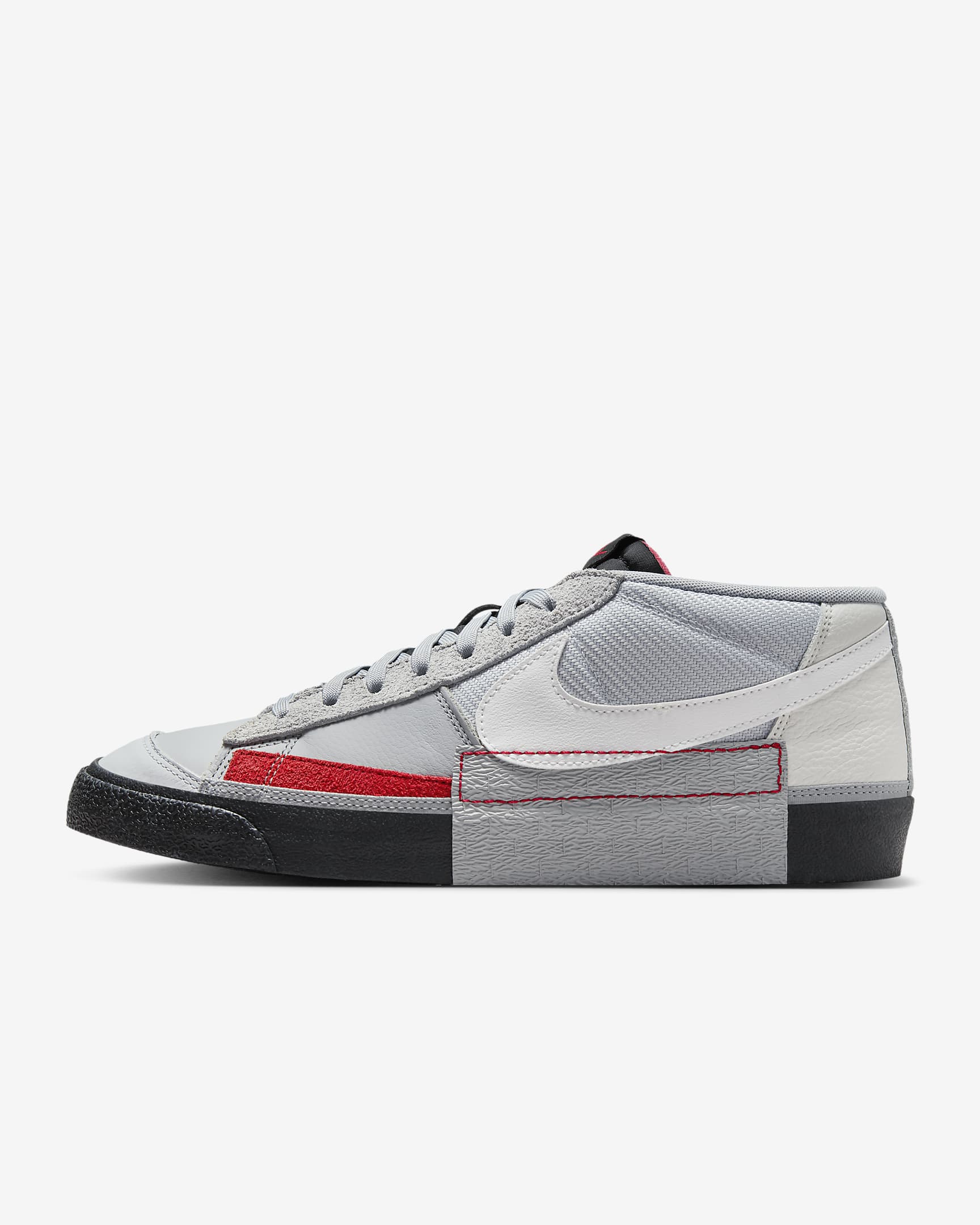 Nike Blazer Low Pro Club Wolf Grey/Pure Platinum/University Red/Summit White FJ3694-002