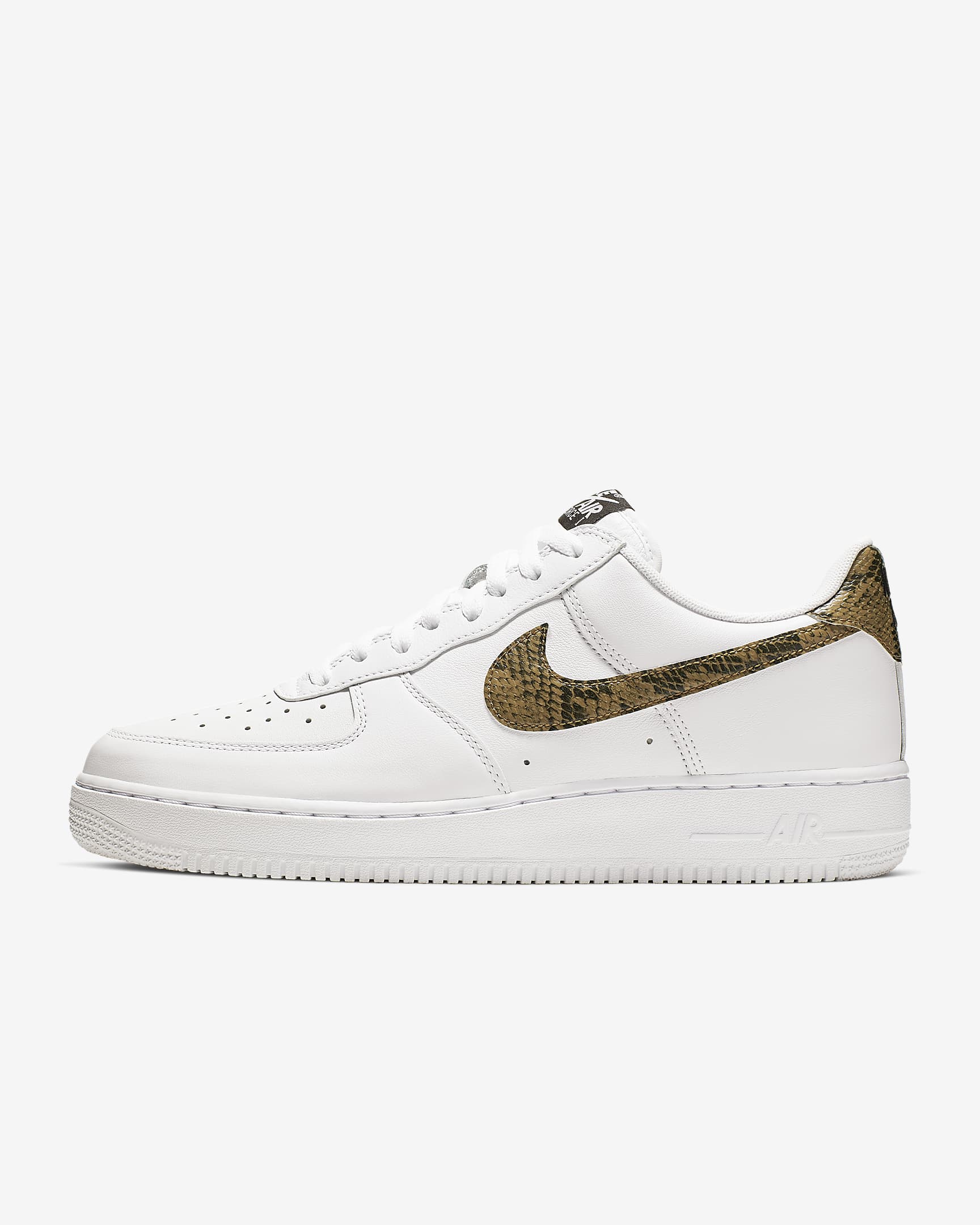 Nike Air Force 1 Low Retro Premium White/Dark Hazel/Black/Elemental Gold AO1635-100