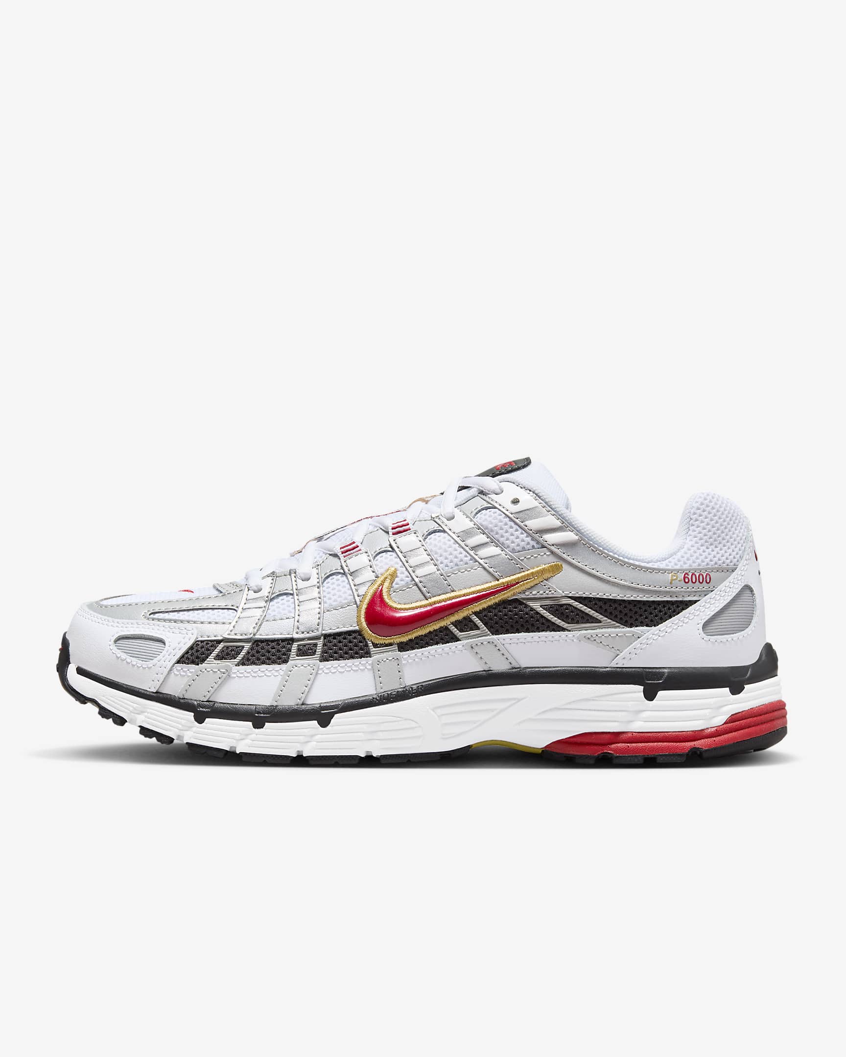 Nike P-6000 White/Metallic Platinum/Varsity Red CD6404-102