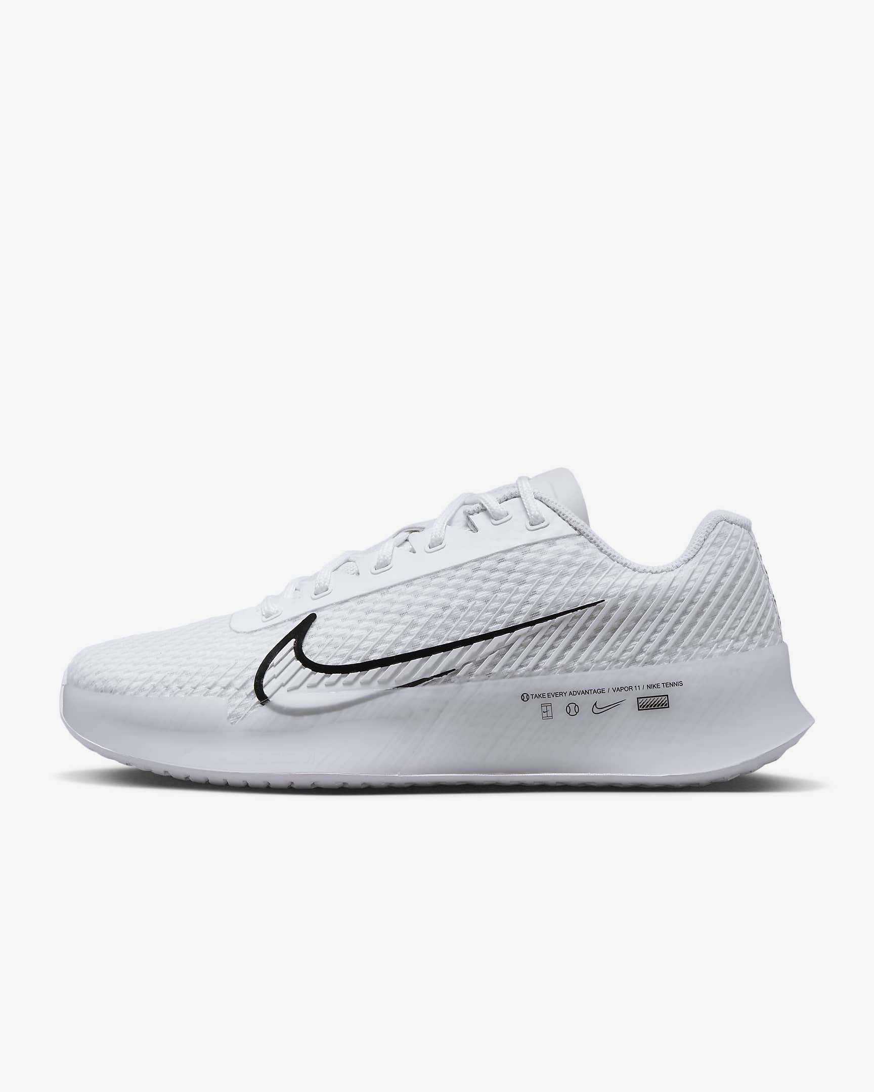 Nikecourt Air Zoom Vapor 11 White/Summit White/Black DR6965-100