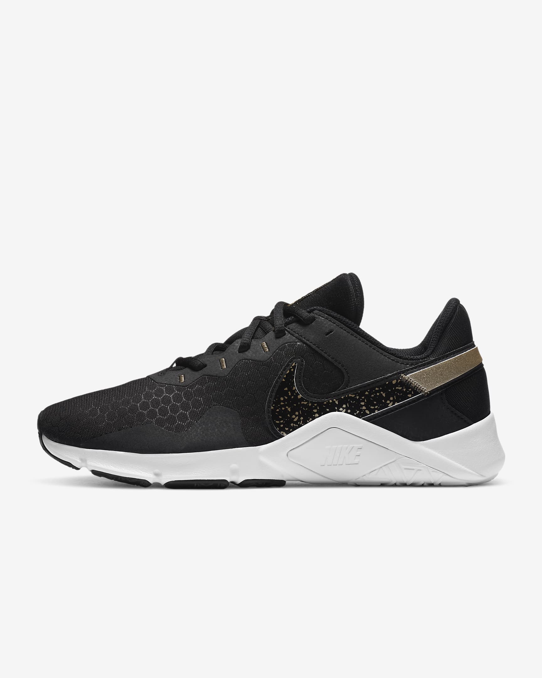 Nike Legend Essential 2 Premium Black/White/Metallic Gold Grain CZ3668-001