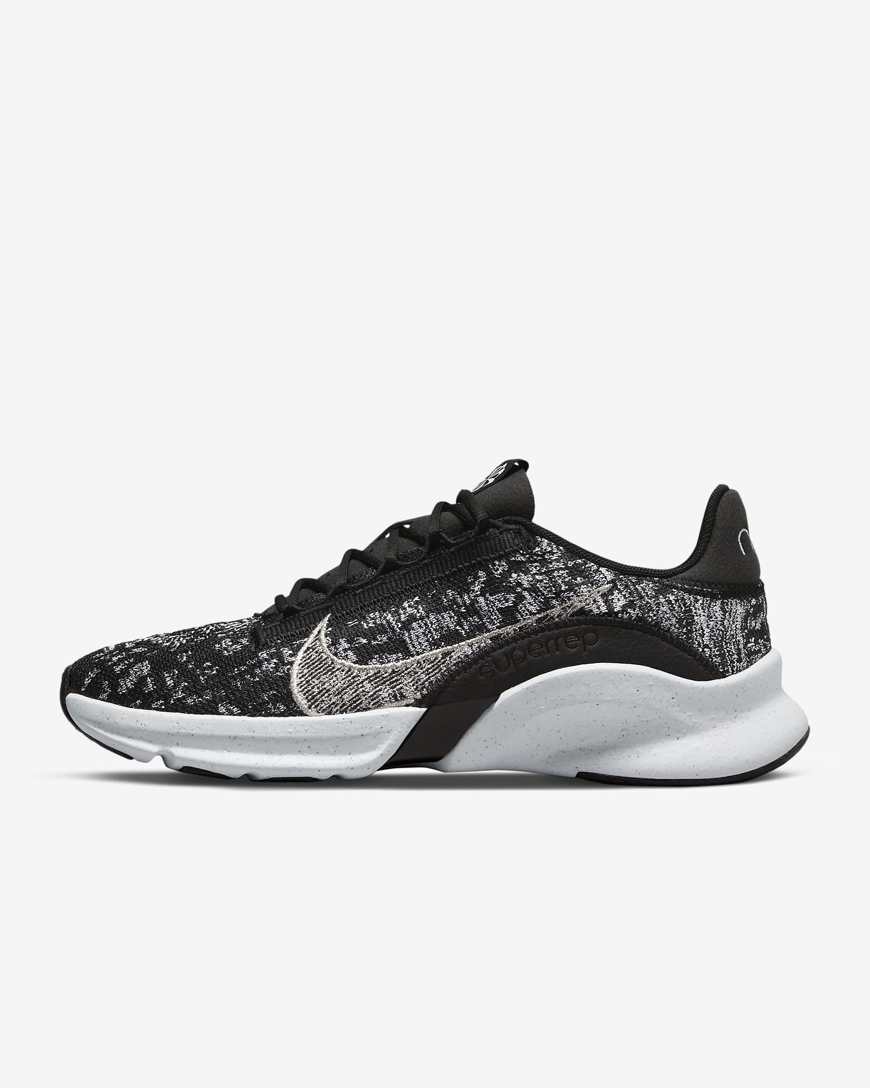 Nike Superrep Go 3 Flyknit Next Nature Black/White/Metallic Silver DH3393-010