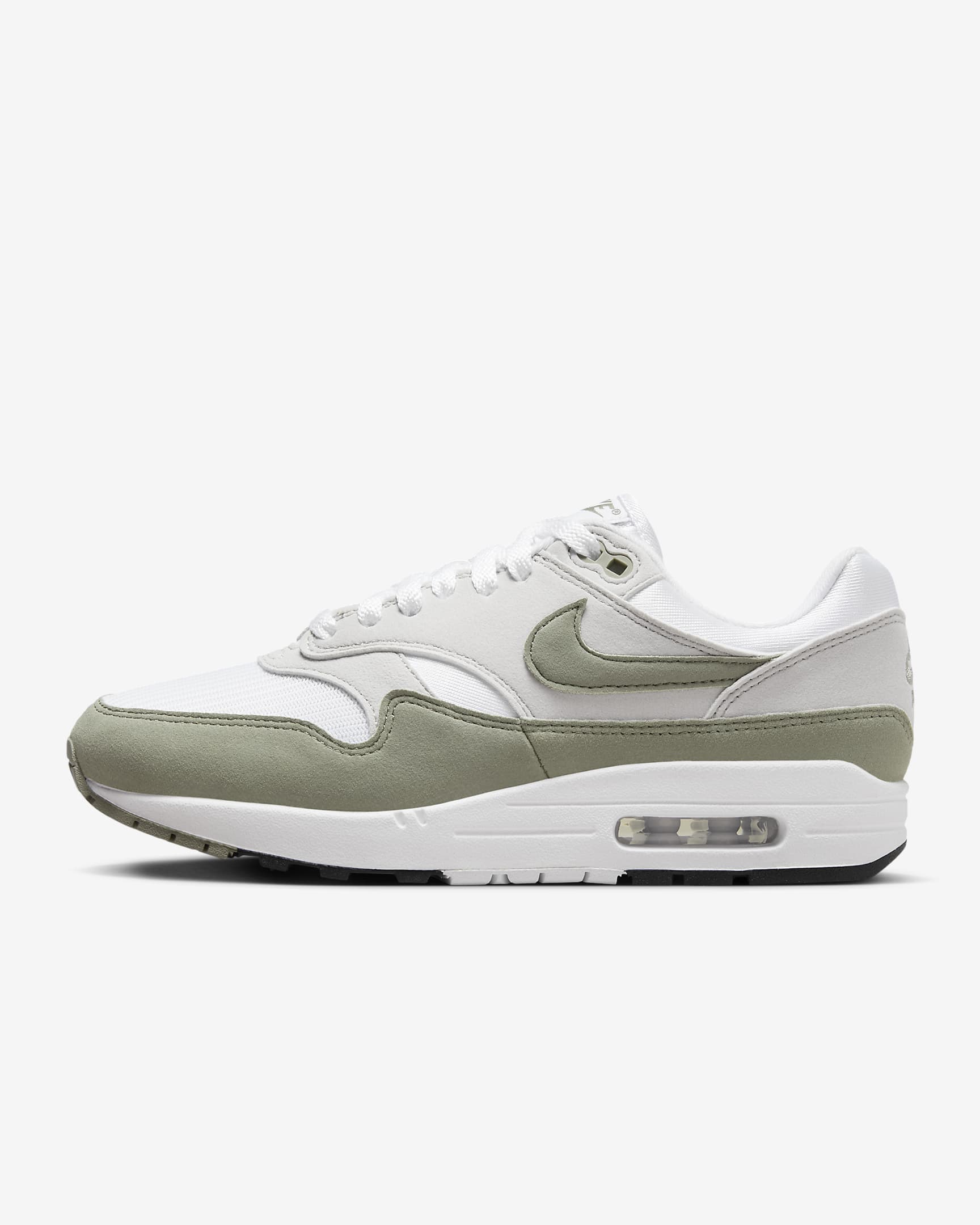 Nike Air Max 1 White/Neutral Grey/Black/Light Army DZ2628-112