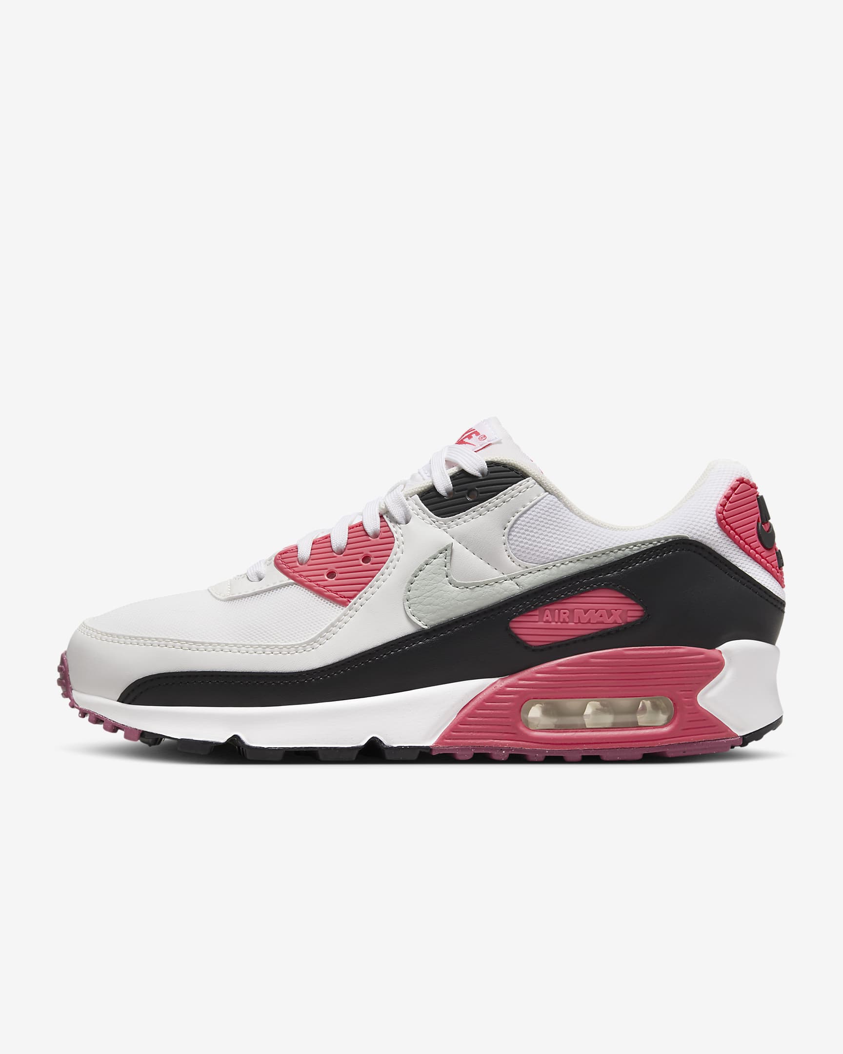 Nike Air Max 90 White/Aster Pink/Black/Light Silver DH8010-105