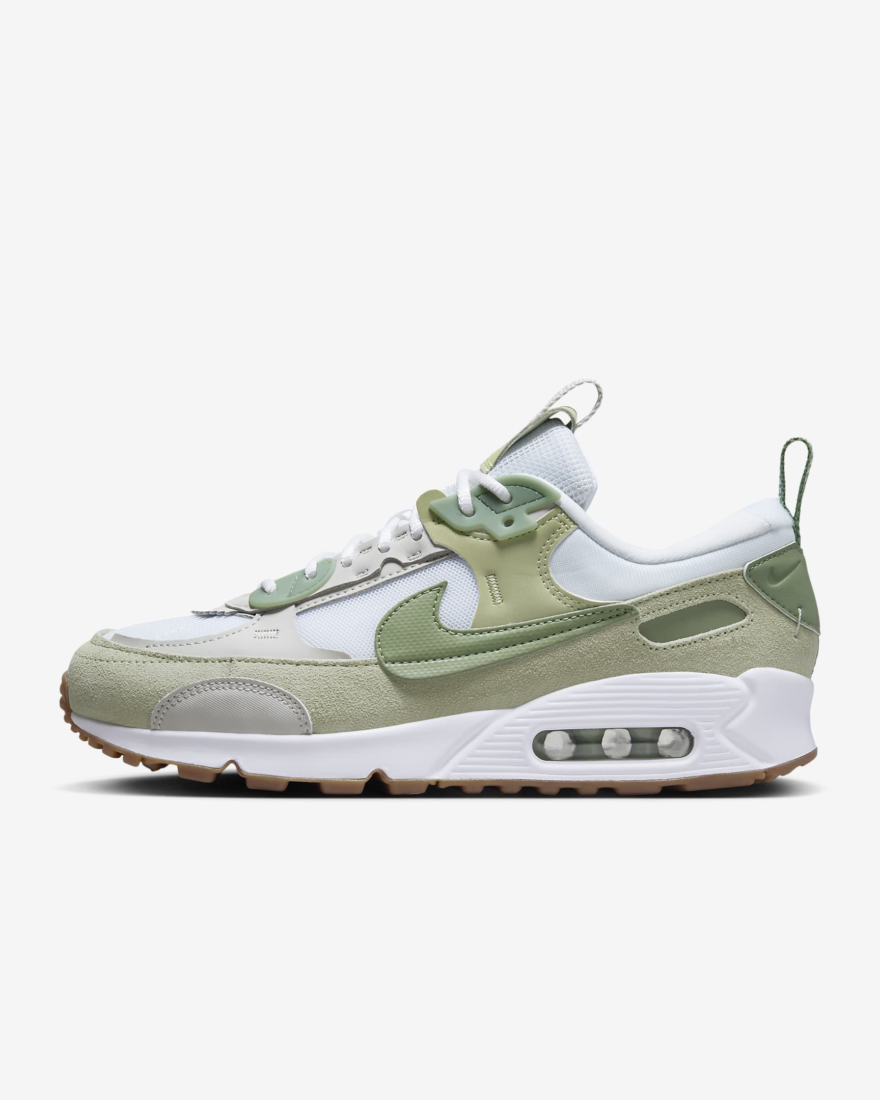 Nike Air Max 90 Futura White/Olive Aura/Gum Medium Brown/Oil Green HF5052-100