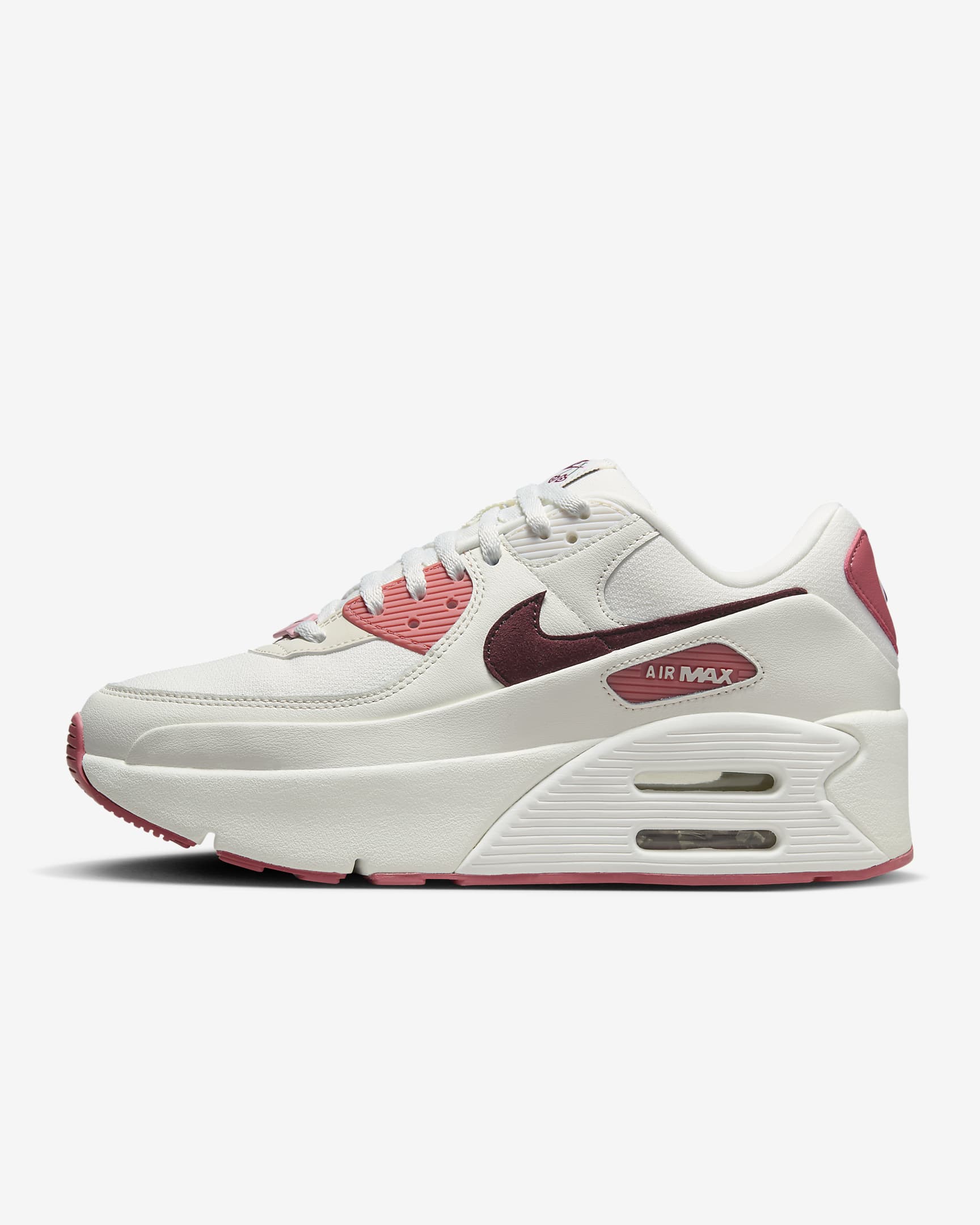 Nike Air Max 90 Lv8 Se Sail/Adobe/Medium Soft Pink/Dark Team Red FZ5164-133