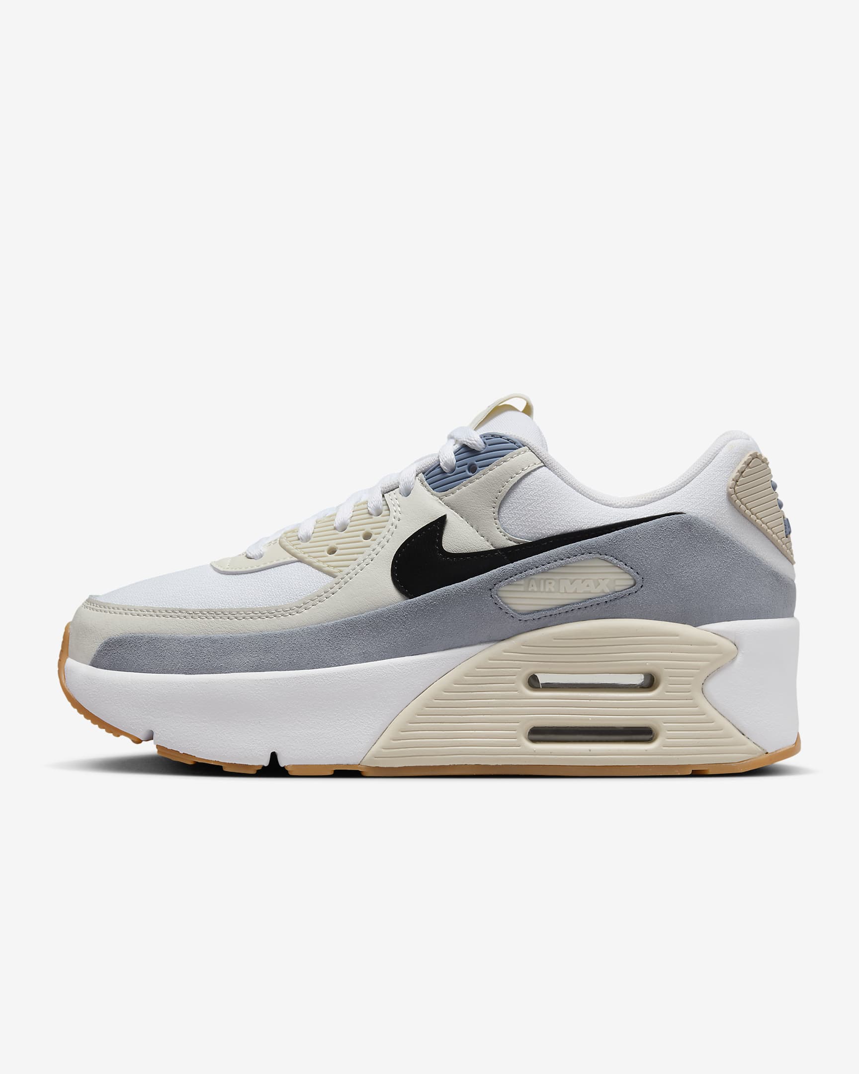 Nike Air Max 90 Lv8 White/Ashen Slate/Light Orewood Brown/Black FD4328-106