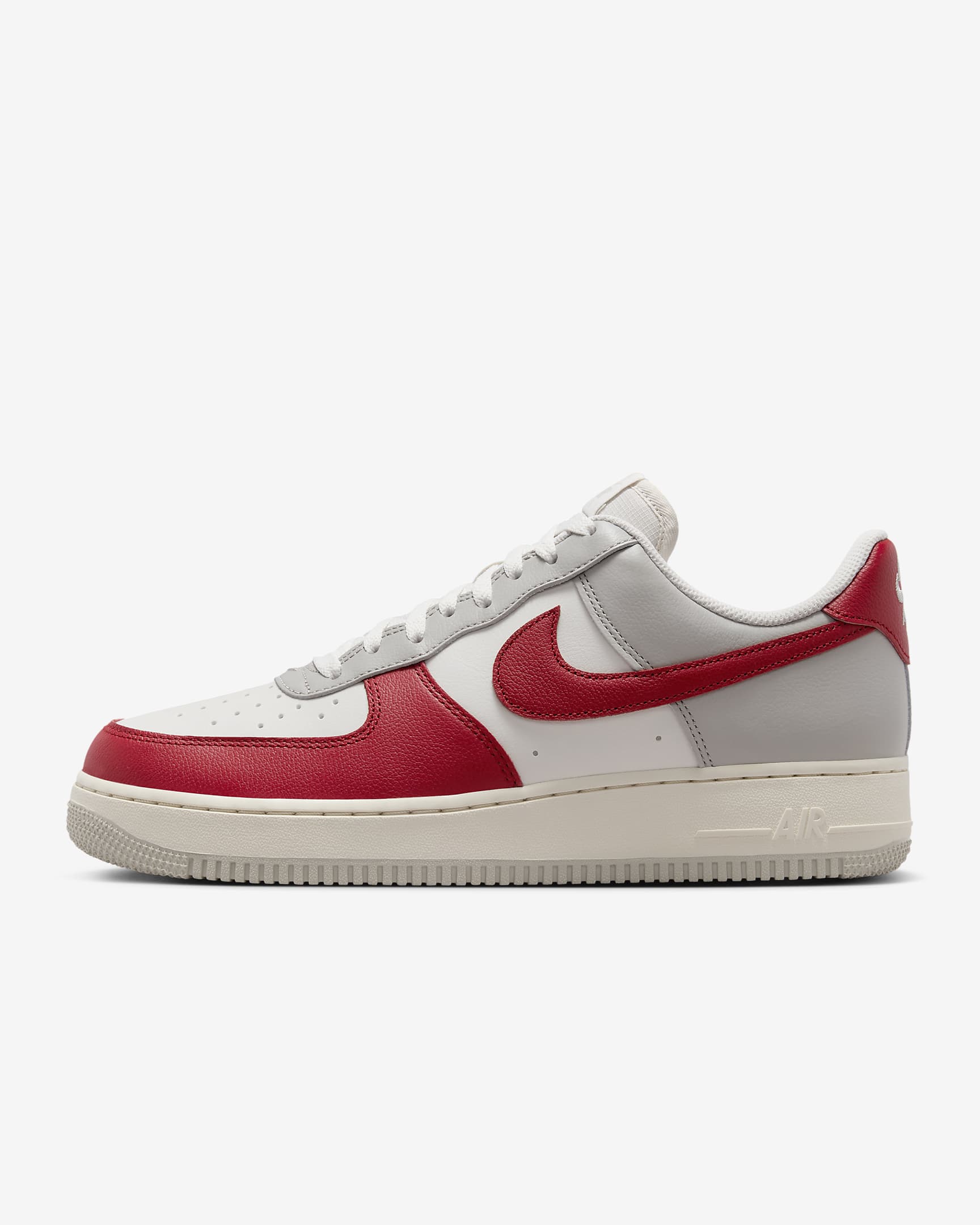 Nike Air Force 1 07 Lv8 Light Iron Ore/Pale Ivory/Phantom/Gym Red HJ9094-012