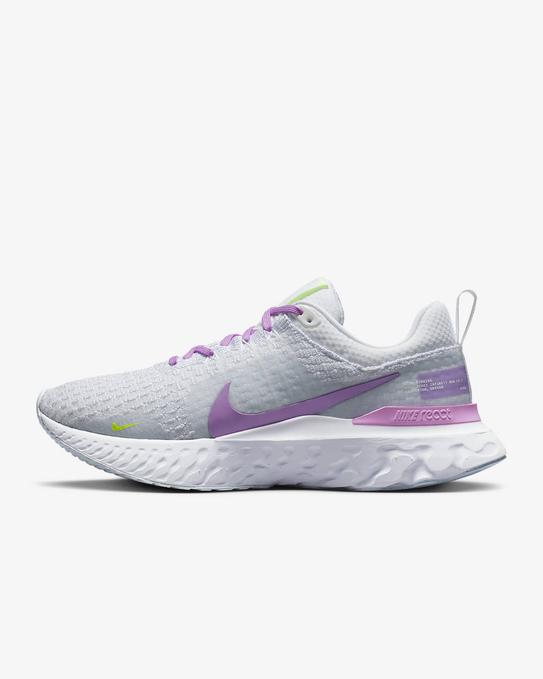 Nike React Infinity 3 White/Blue Tint/Volt/Rush Fuchsia DZ3016-100