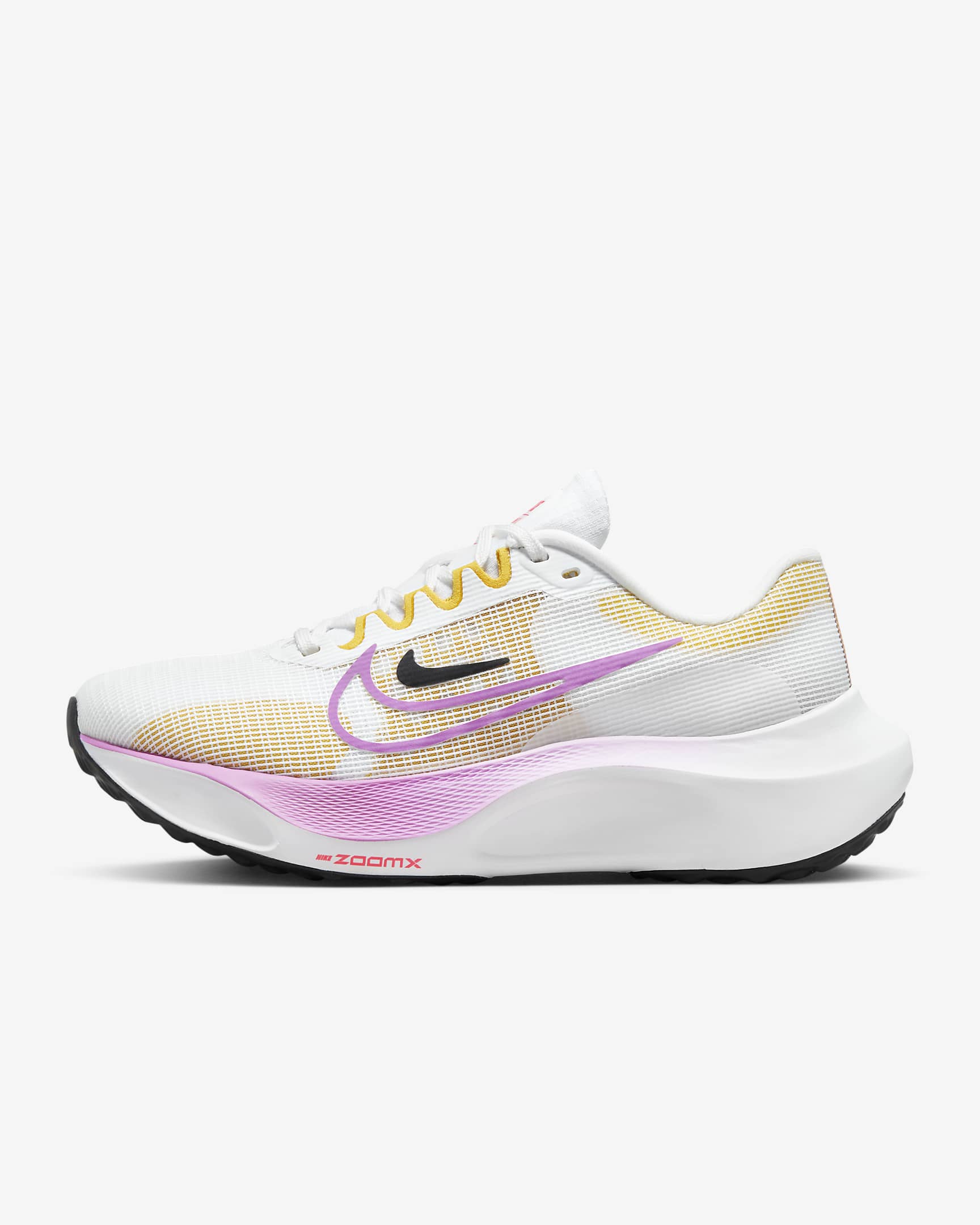 Nike Zoom Fly 5 White/Vivid Sulfur/Amber Brown/Rush Fuchsia DM8974-100