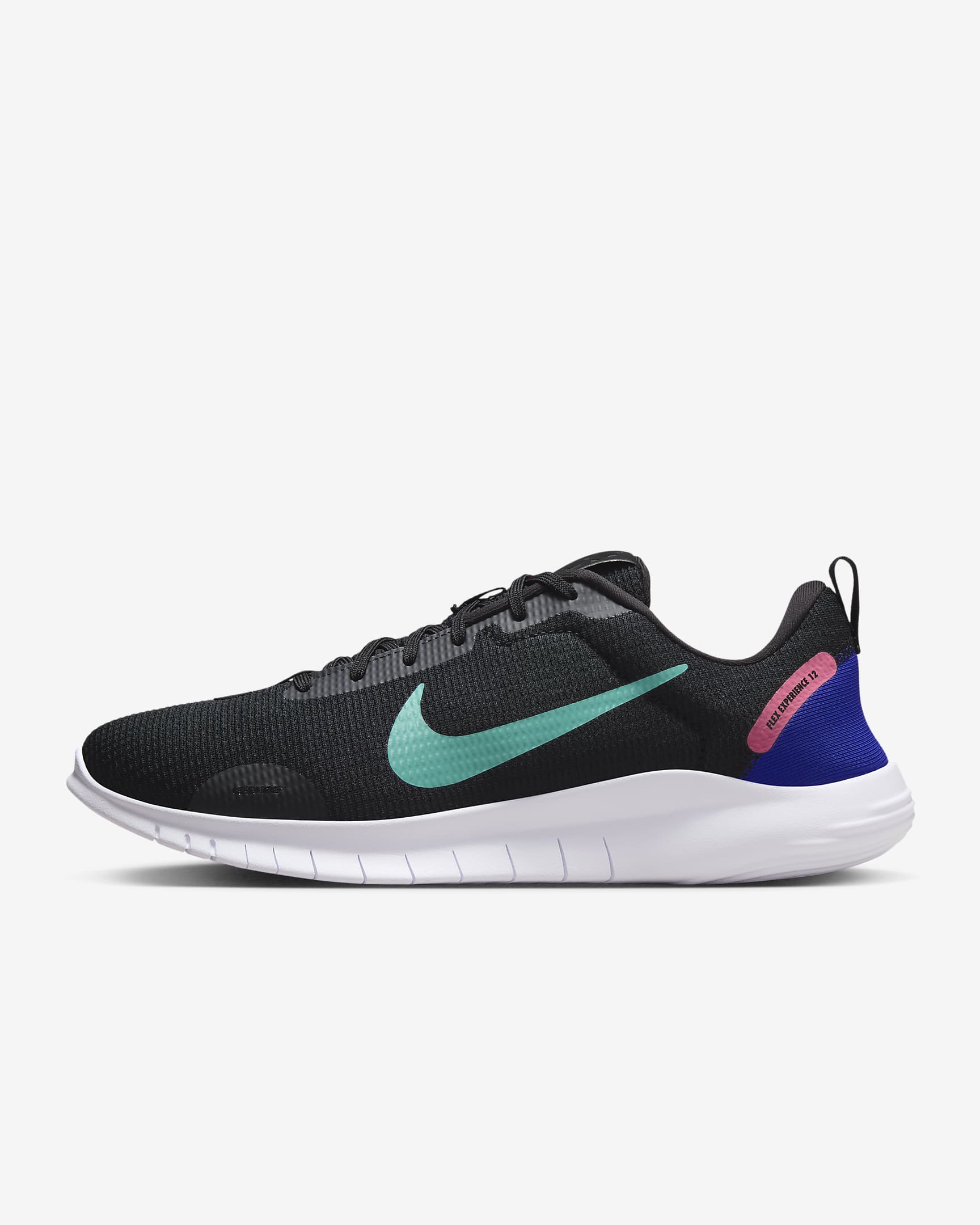 Nike Flex Experience Run 12 Black/White/Concord/Green Frost DV0740-005