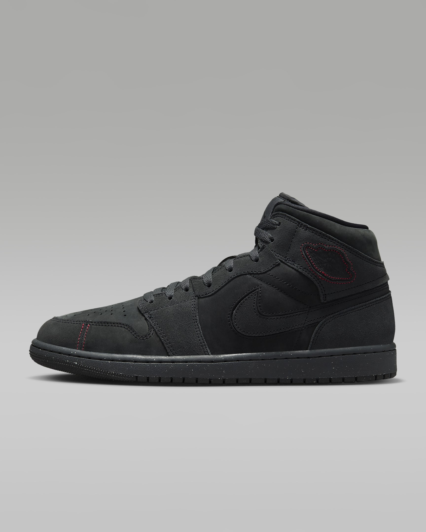 Air Jordan 1 Mid Se Craft Dark Smoke Grey/Varsity Red/Black FD8634-001