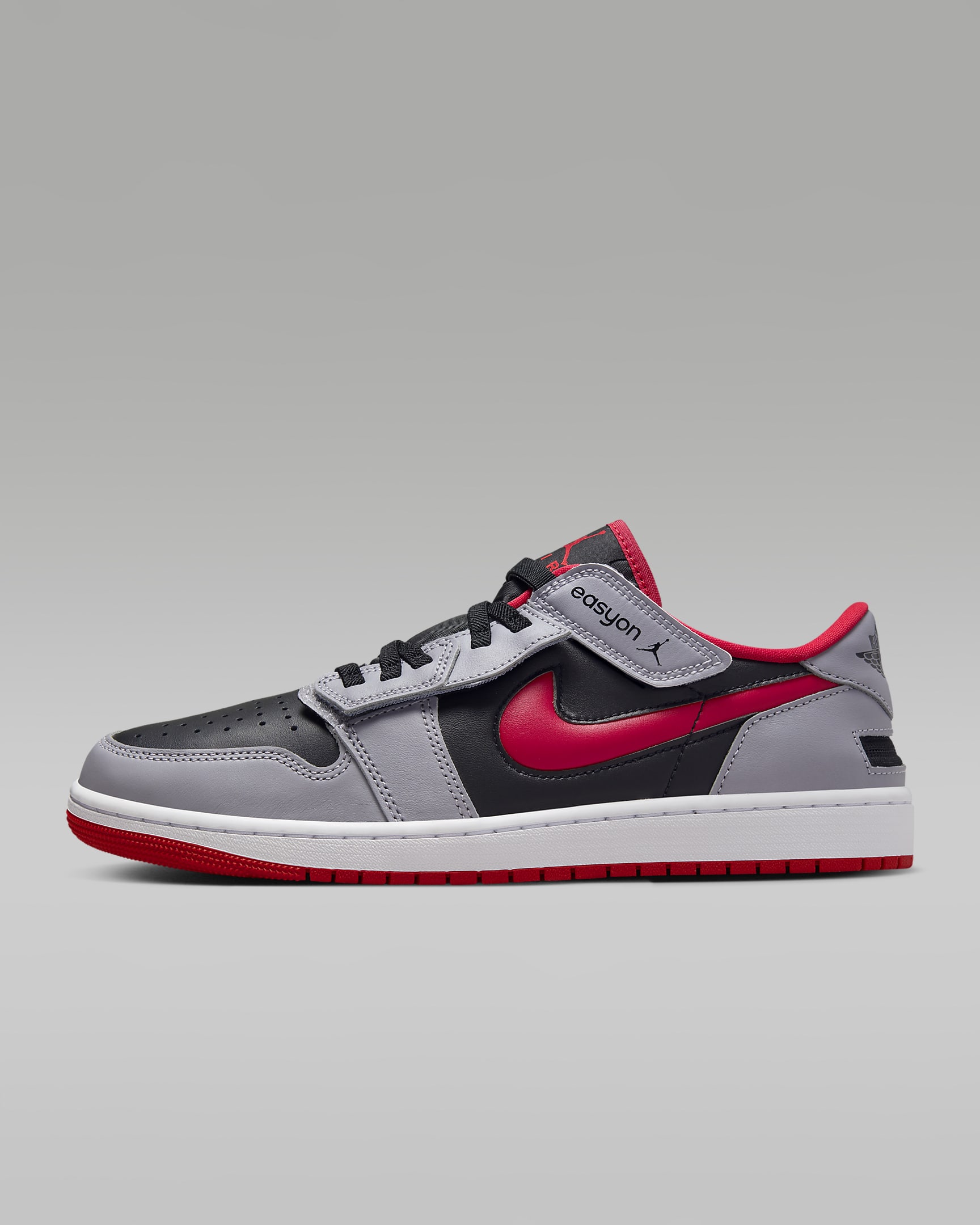 Air Jordan 1 Low Flyease Black/Cement Grey/White/Fire Red DM1206-060