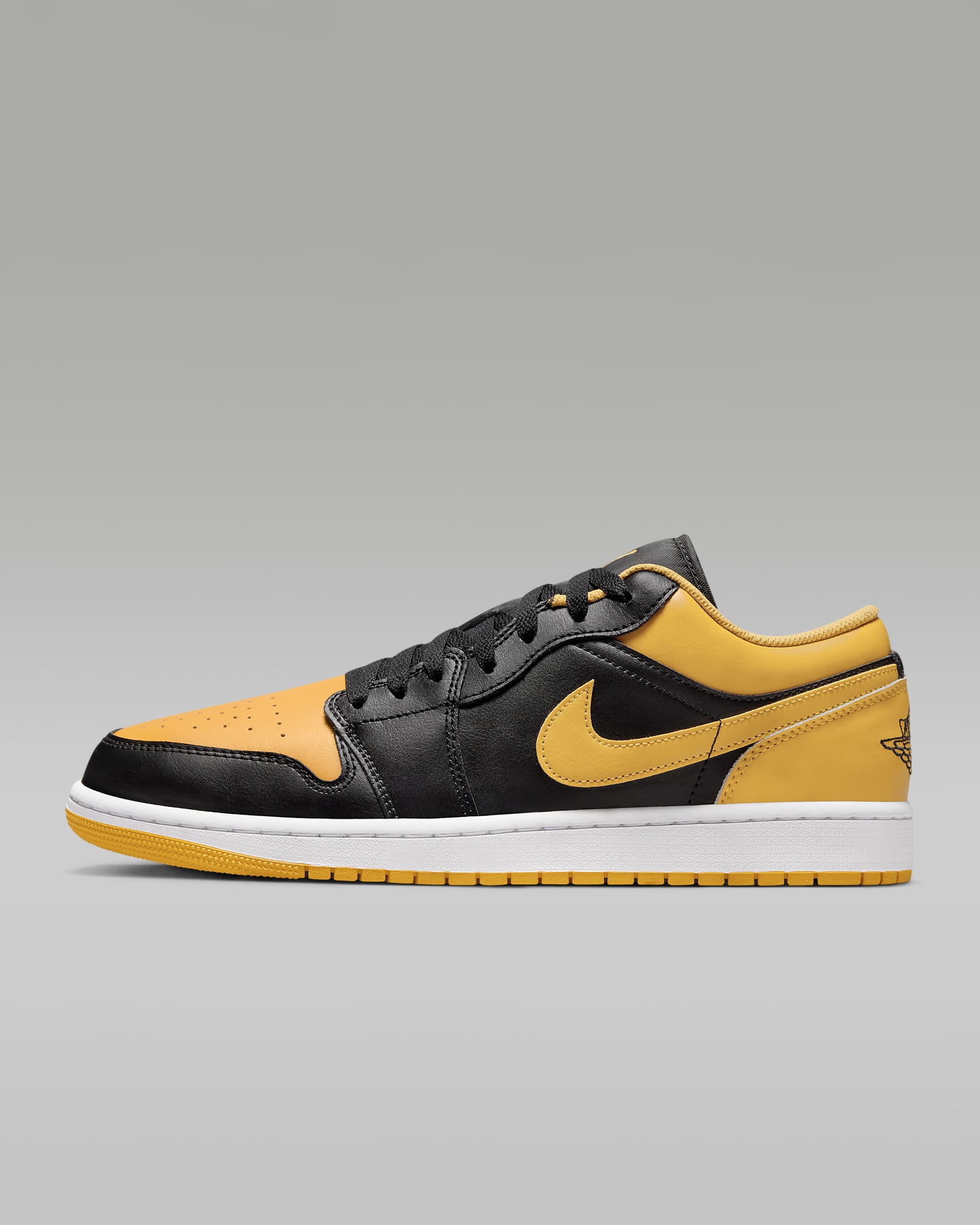 Air Jordan 1 Low Black/White/Yellow Ochre 553558-072