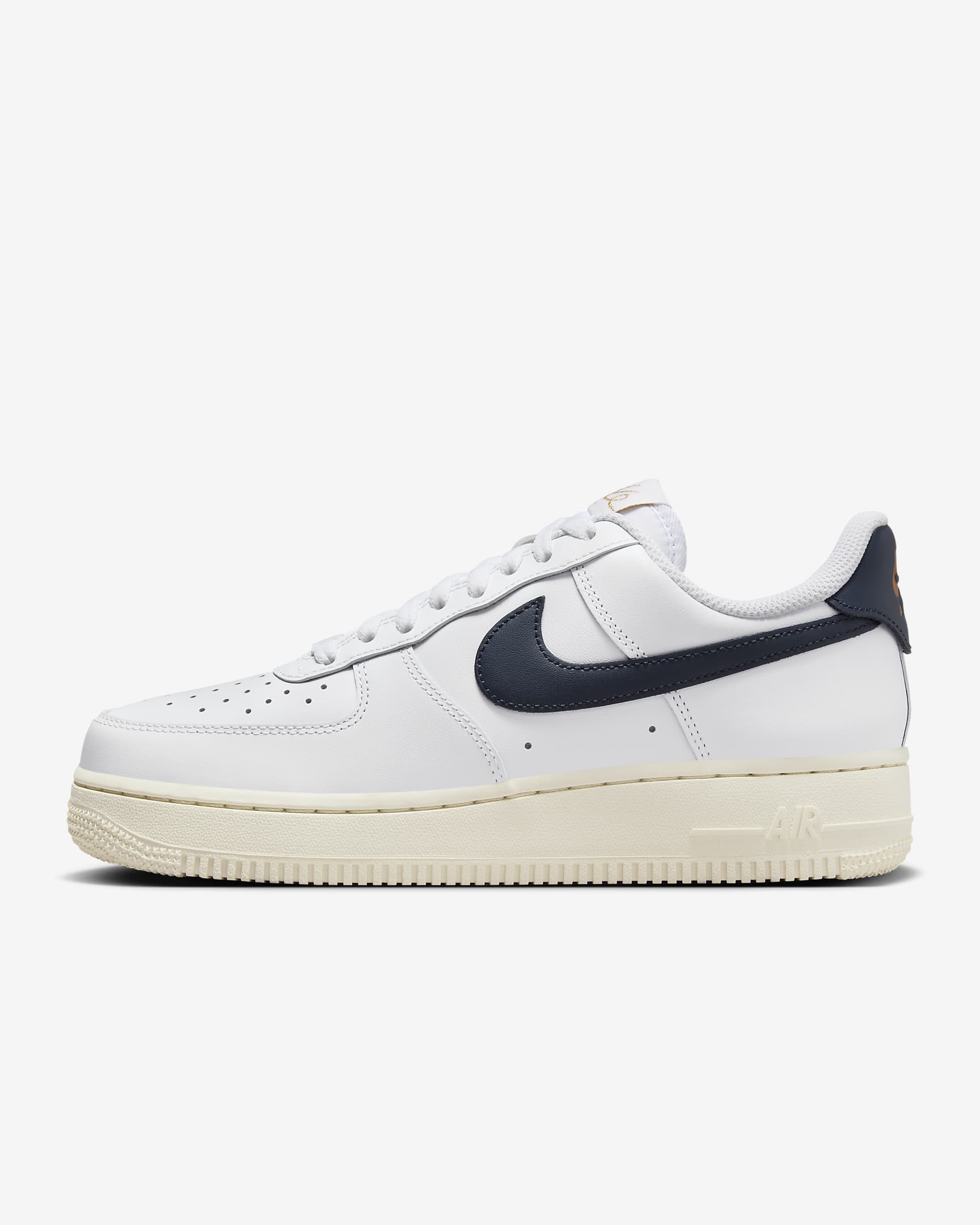 Nike Air Force 1 07 Flyease White/Pale Ivory/Metallic Gold/Obsidian HJ9122-100