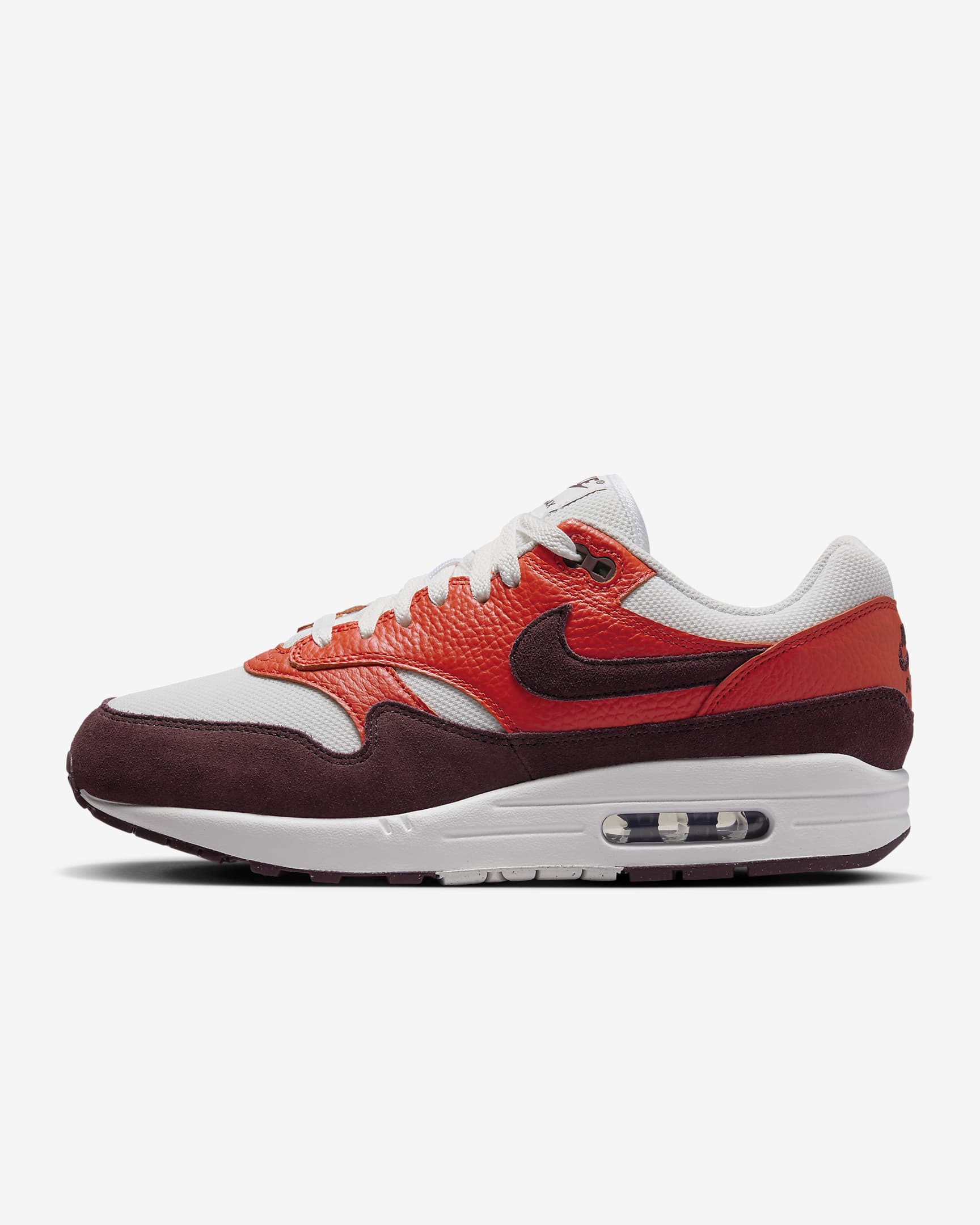 Nike Air Max 1 Summit White/Picante Red/Burgundy Crush FN6952-102