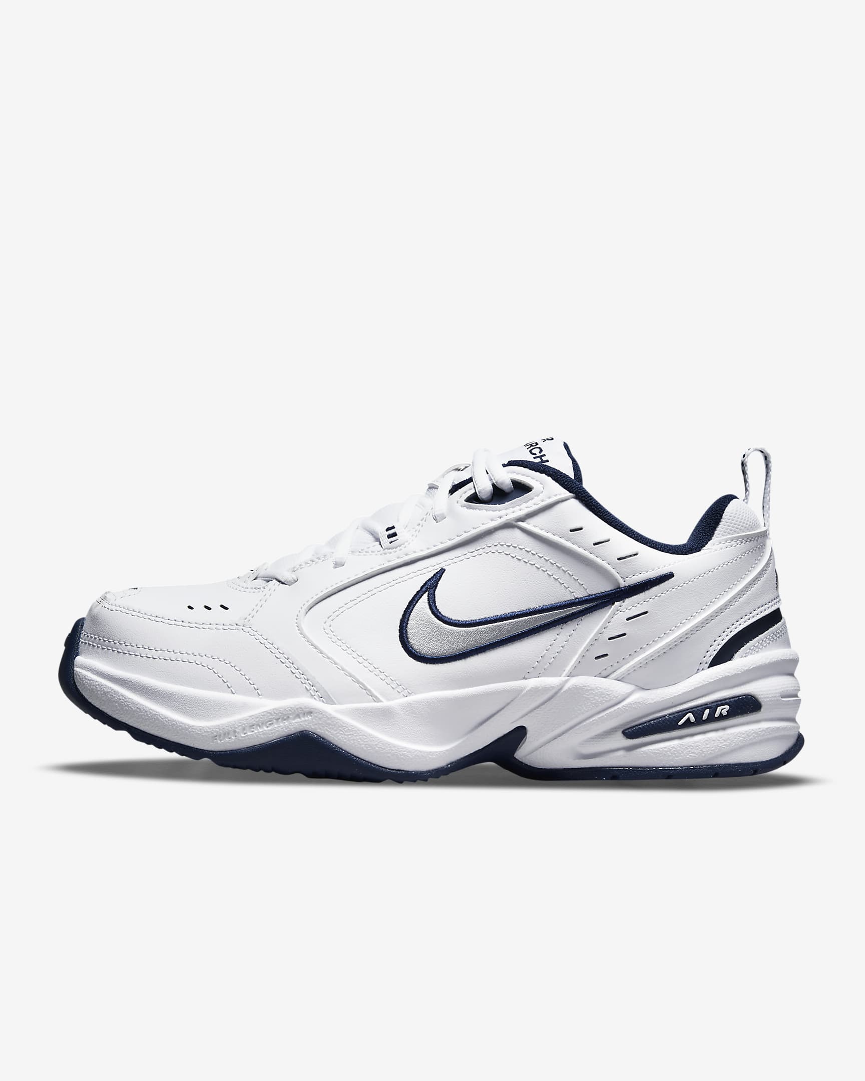 Nike Air Monarch Iv White/Midnight Navy/White/Metallic Silver 416355-102