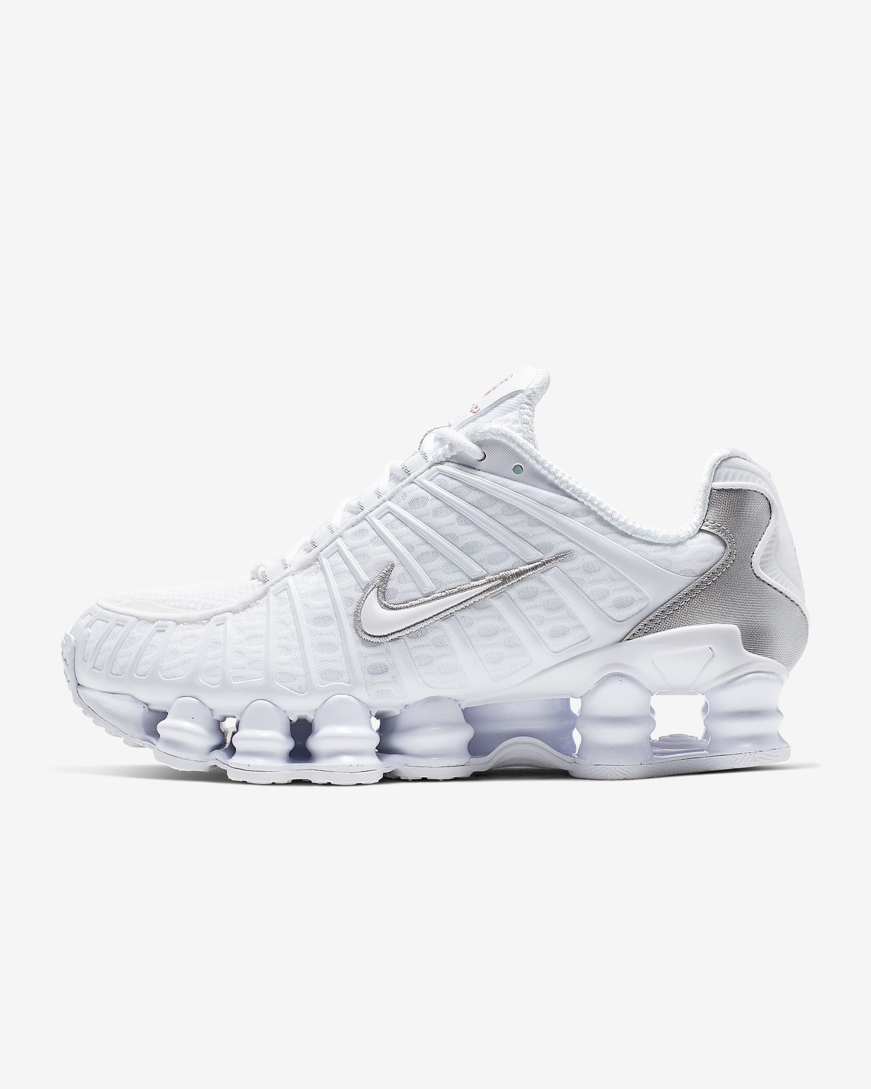 Nike Shox Tl White/Metallic Silver/Max Orange/White AR3566-100