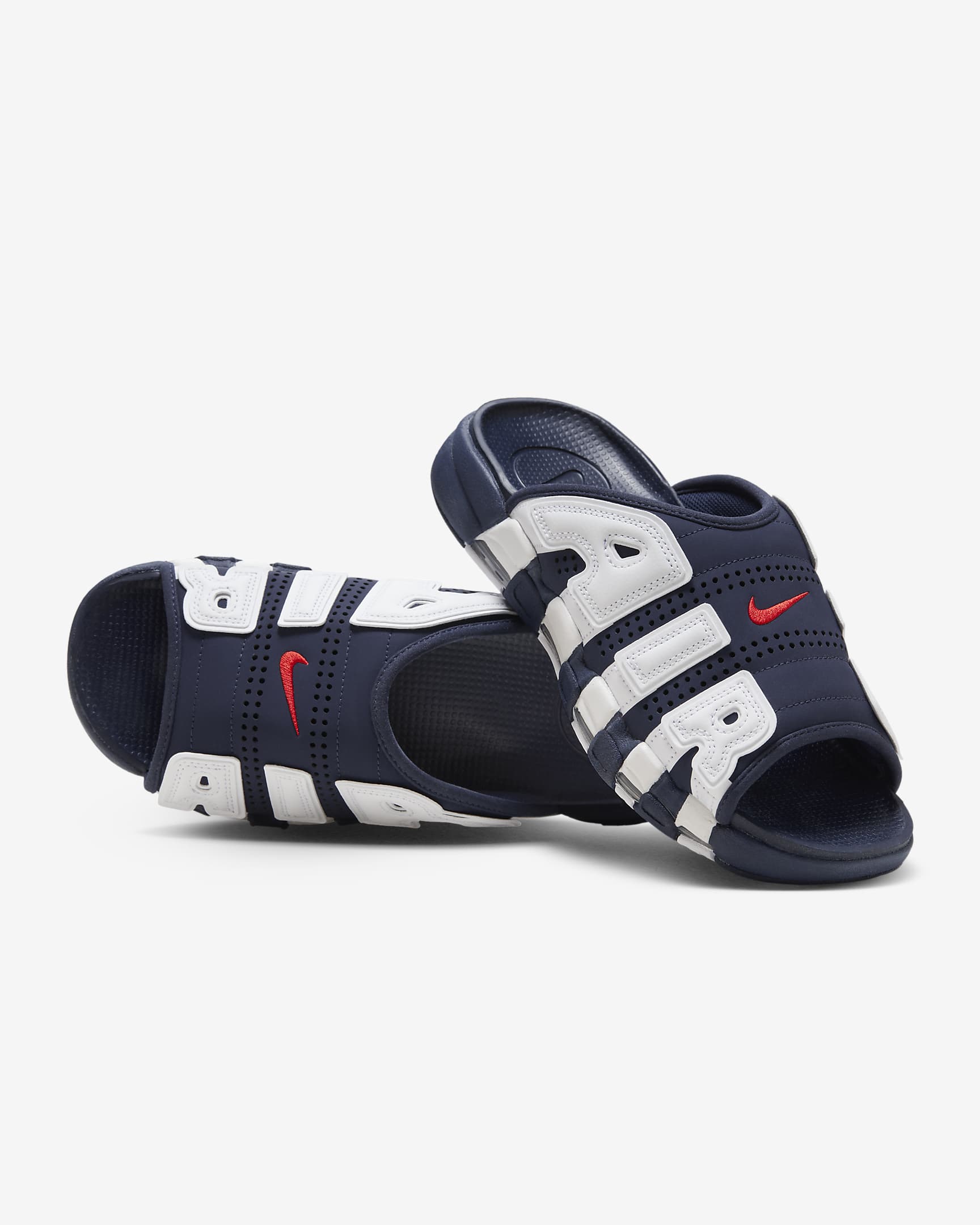 Nike Air More Uptempo Midnight Navy/White/Clear/University Red FQ8699-400