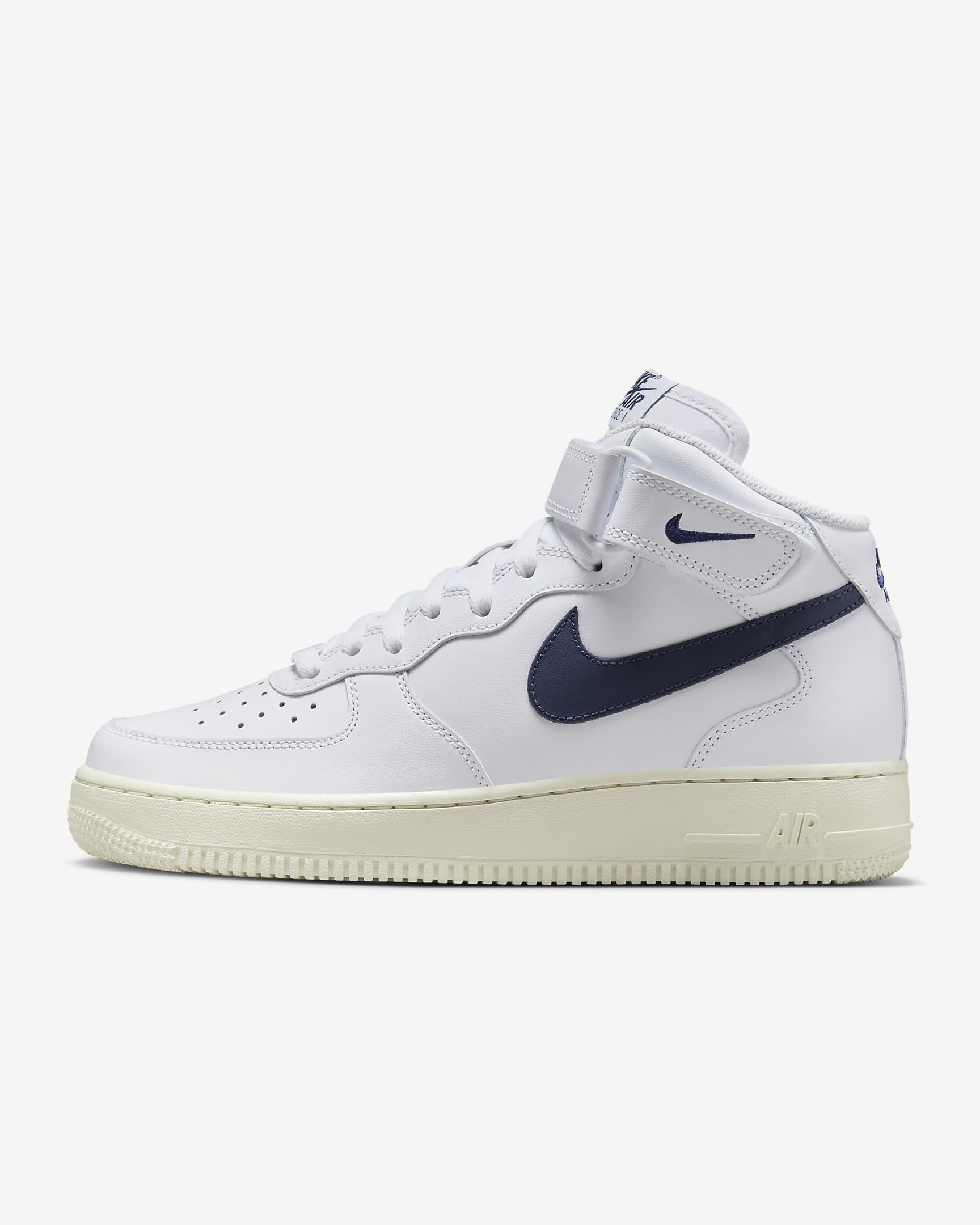 Nike Air Force 1 07 Mid White/Coconut Milk/Metallic Gold/Midnight Navy DD9625-105