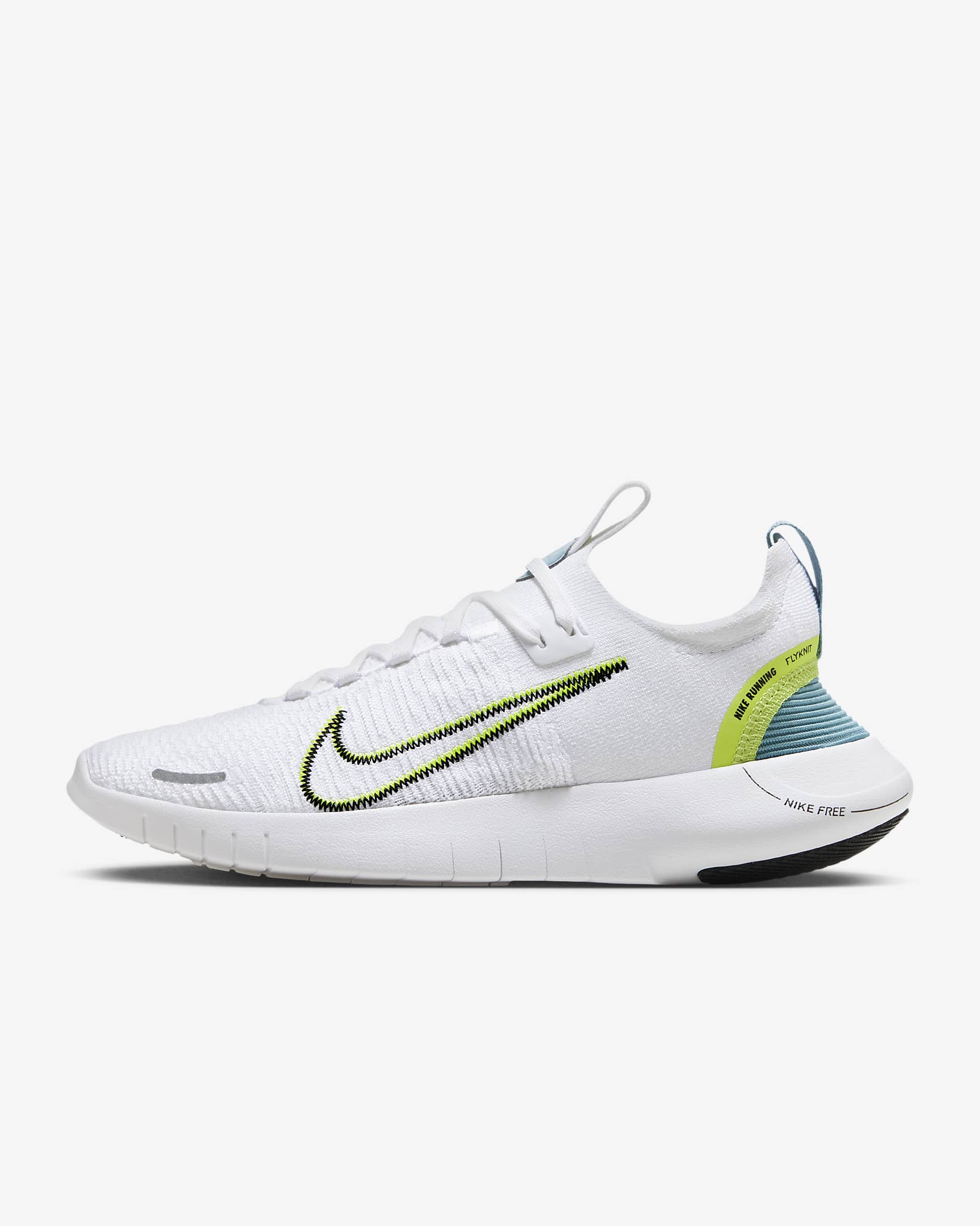 Nike Free Rn Nn White/Denim Turquoise/Cyber/Black DX6482-101