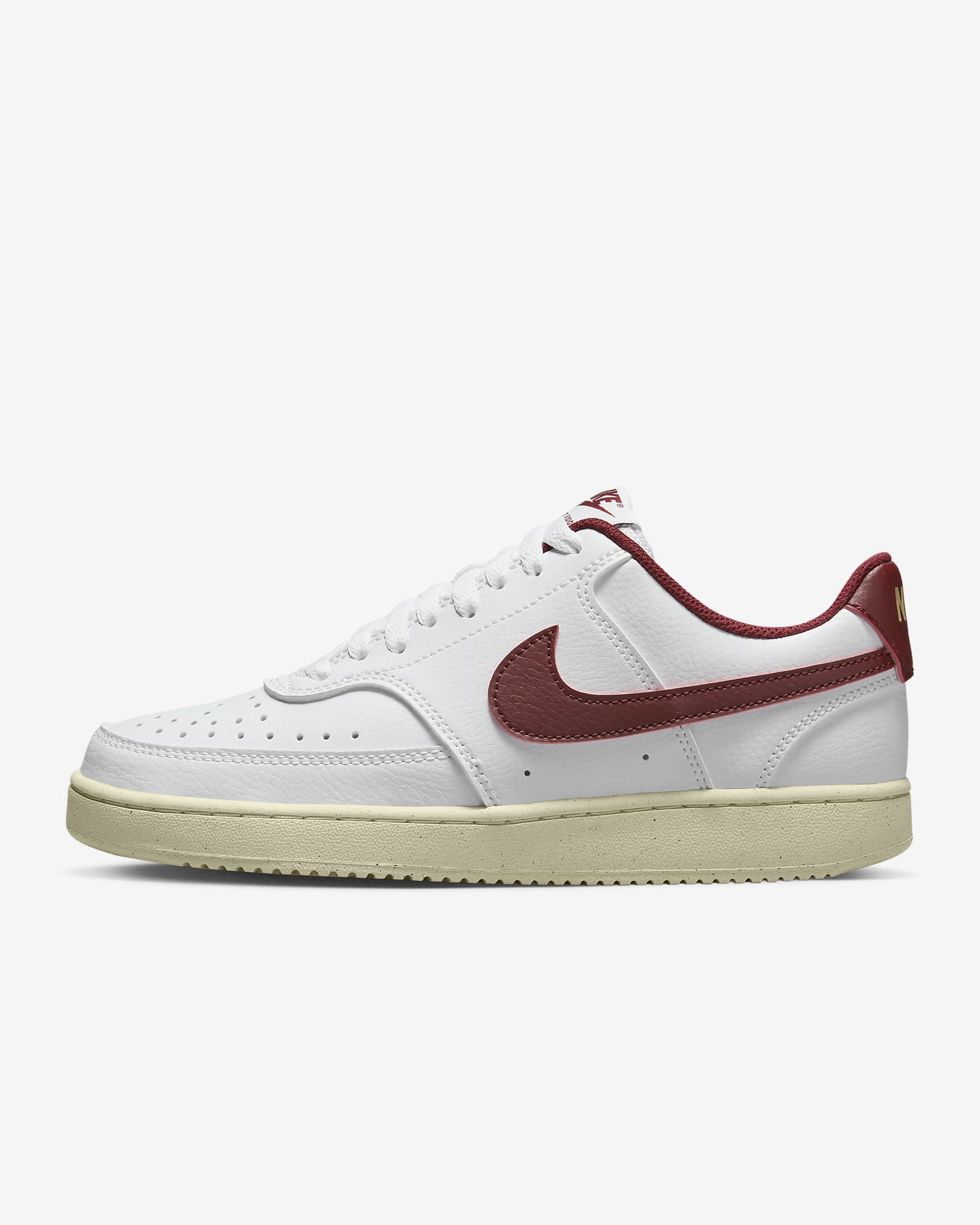 Nike Court Vision Low Next Nature White/Muslin/Metallic Gold Star/Team Red DH3158-106