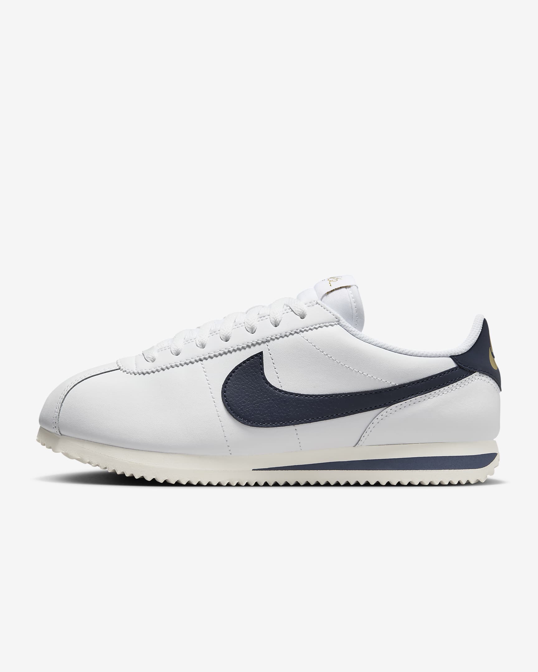 Nike Cortez Leather White/Sail/Metallic Gold/Obsidian HJ9343-100