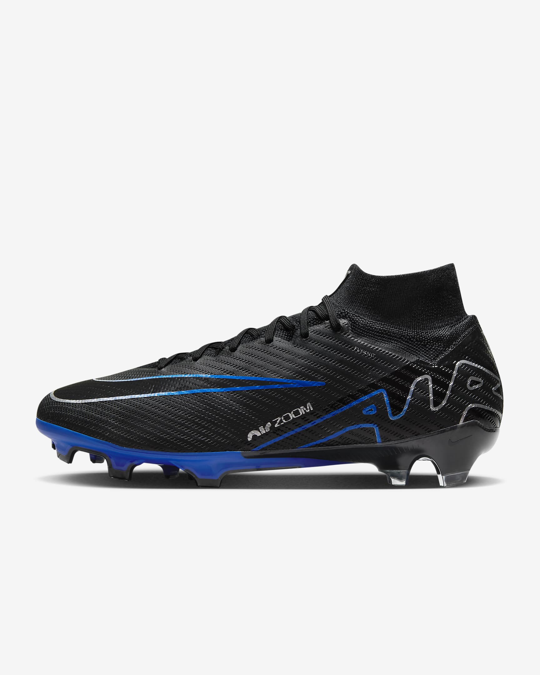 Nike Mercurial Superfly 9 Elite Black/Hyper Royal/Chrome DJ4977-040