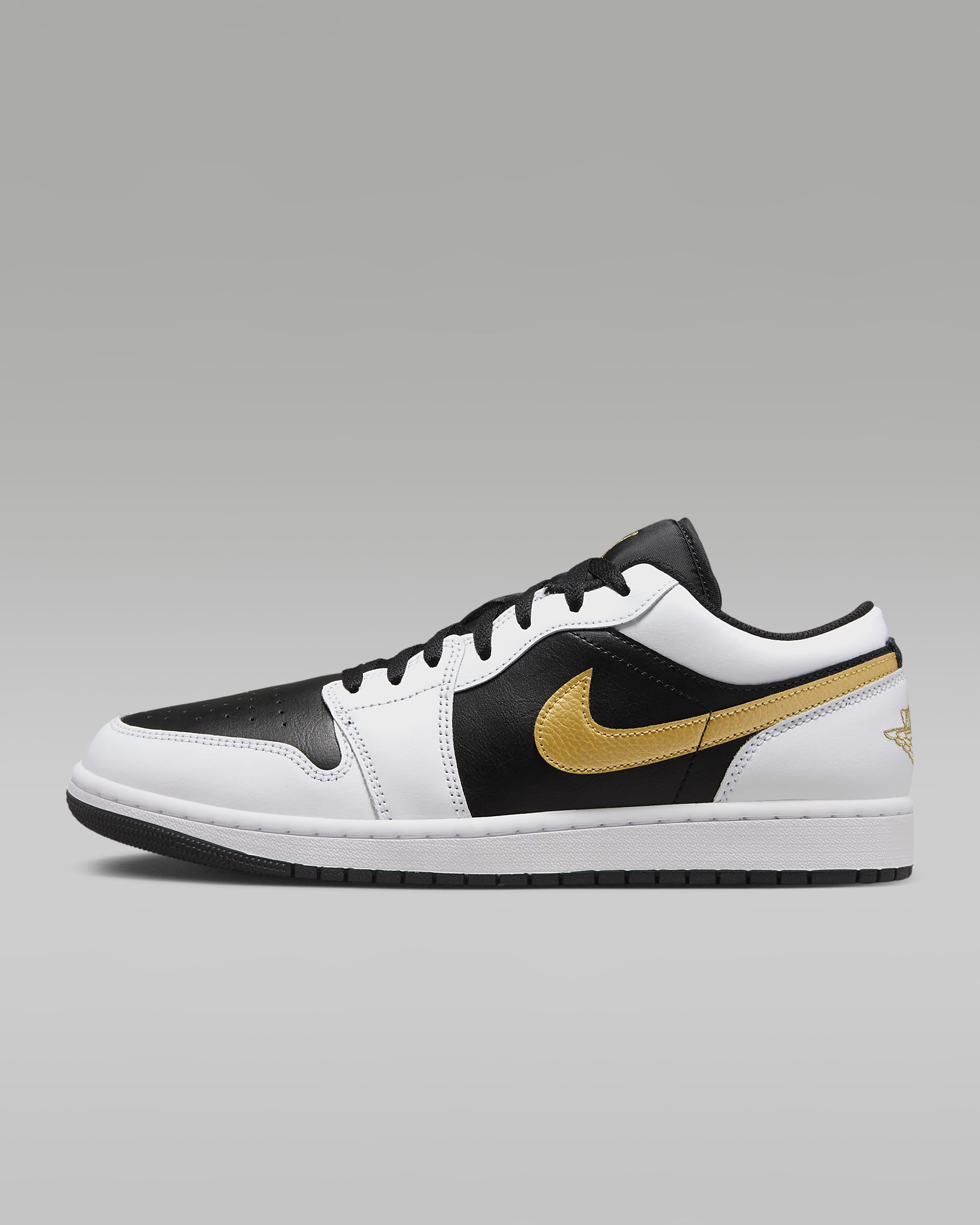 Air Jordan 1 Low White/Black/Metallic Gold 553558-172