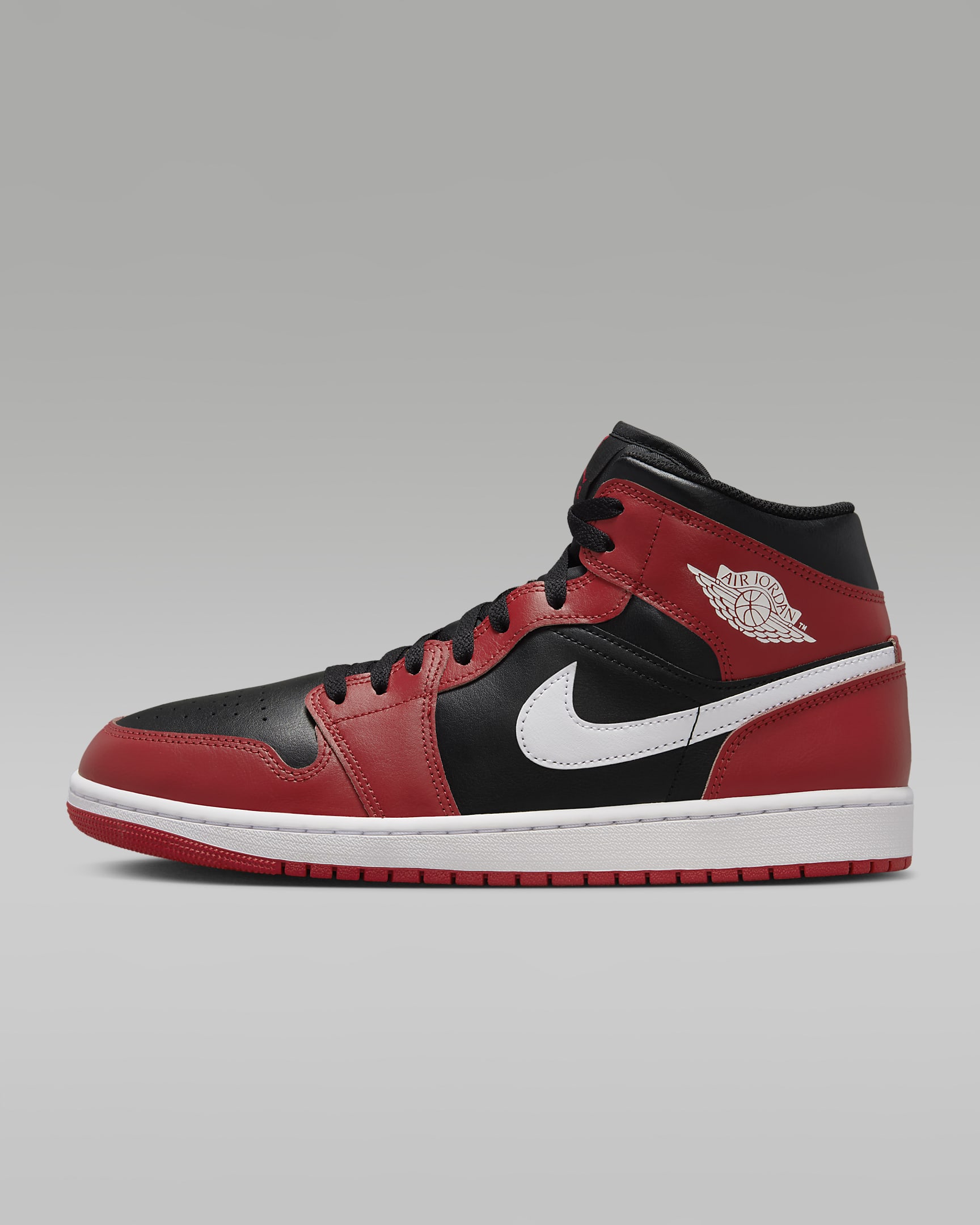 Air Jordan 1 Mid Black/Gym Red/White DQ8426-061