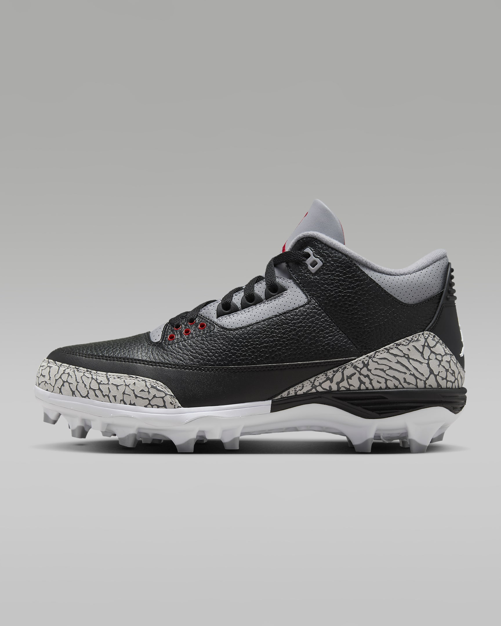 Jordan 3 Mid Td Black/Cement Grey/White/Fire Red FZ8626-001