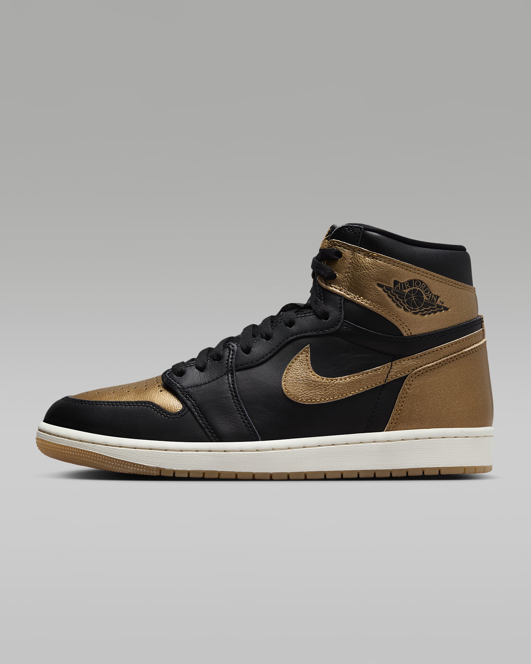 Air Jordan 1 Retro High Og "black And Gold" Black/Sail/Metallic Gold DZ5485-071