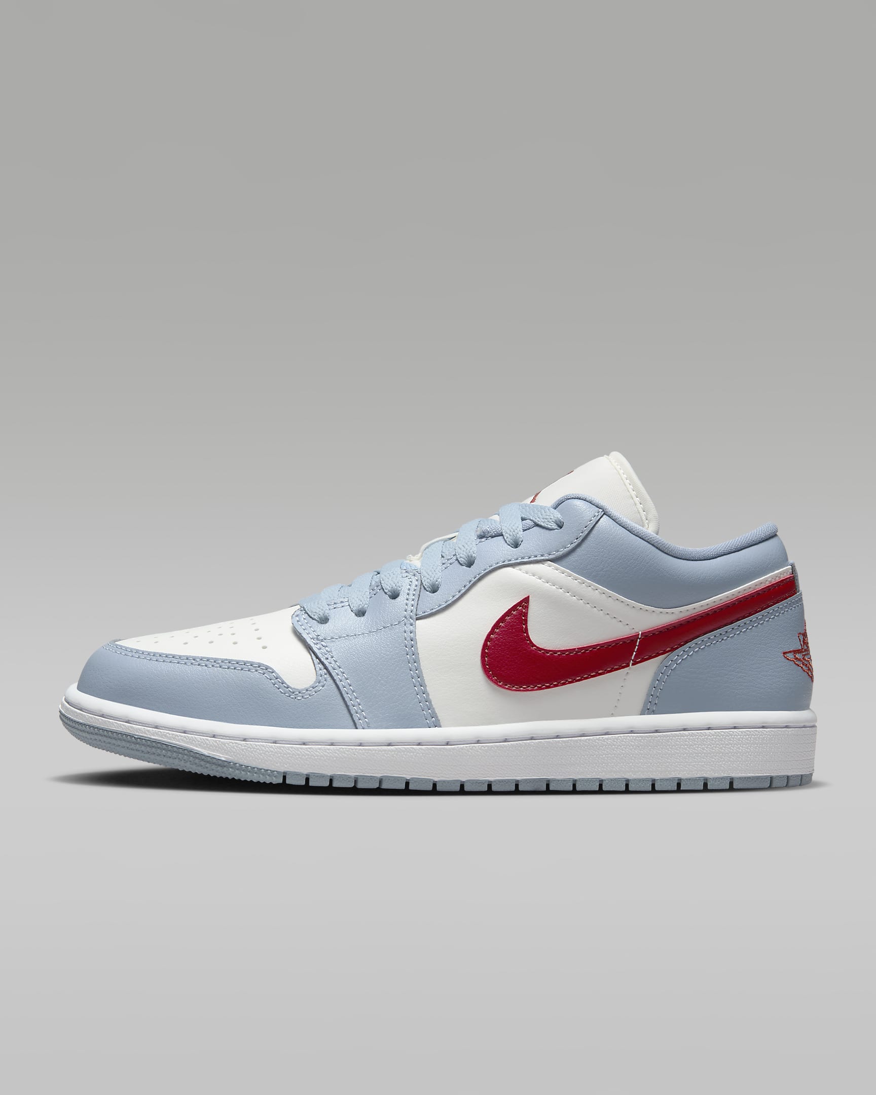 Air Jordan 1 Low Sail/Blue Grey/White/Dune Red DC0774-164