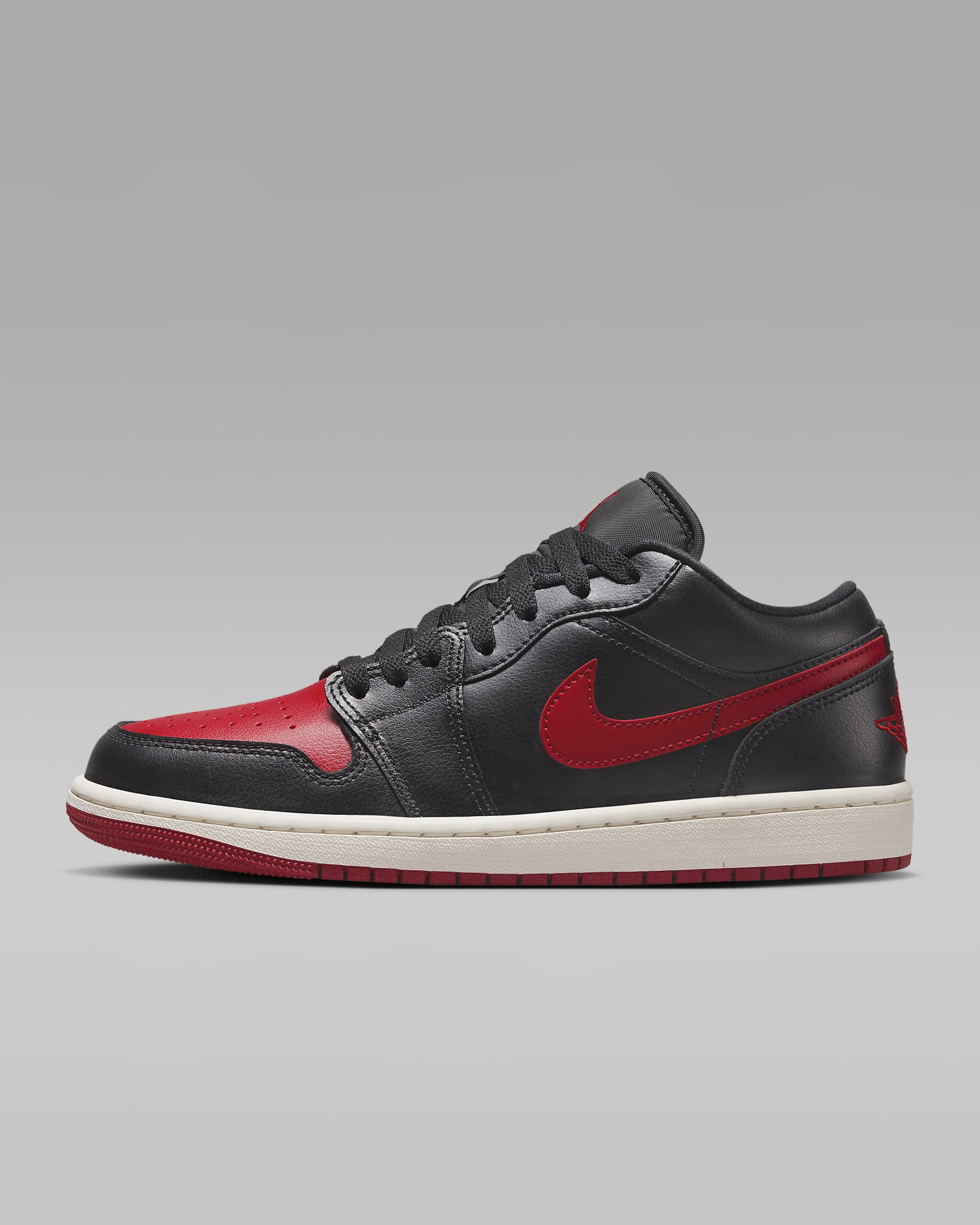 Air Jordan 1 Low Black/Sail/Gym Red DC0774-061