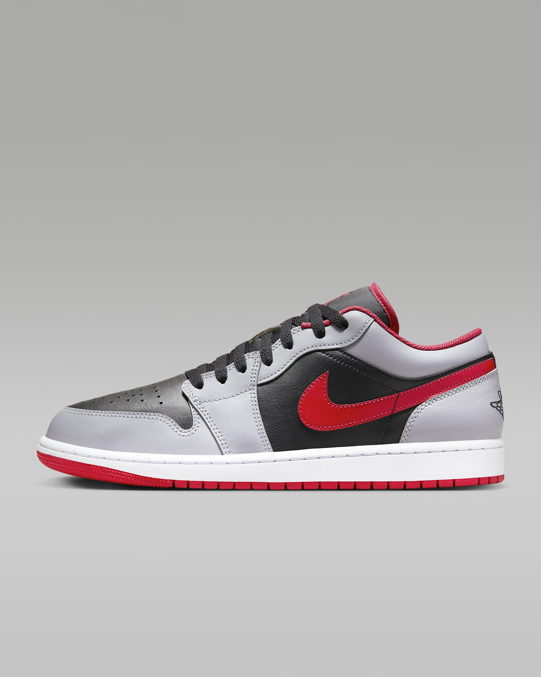 Air Jordan 1 Low Black/Cement Grey/White/Fire Red 553558-060