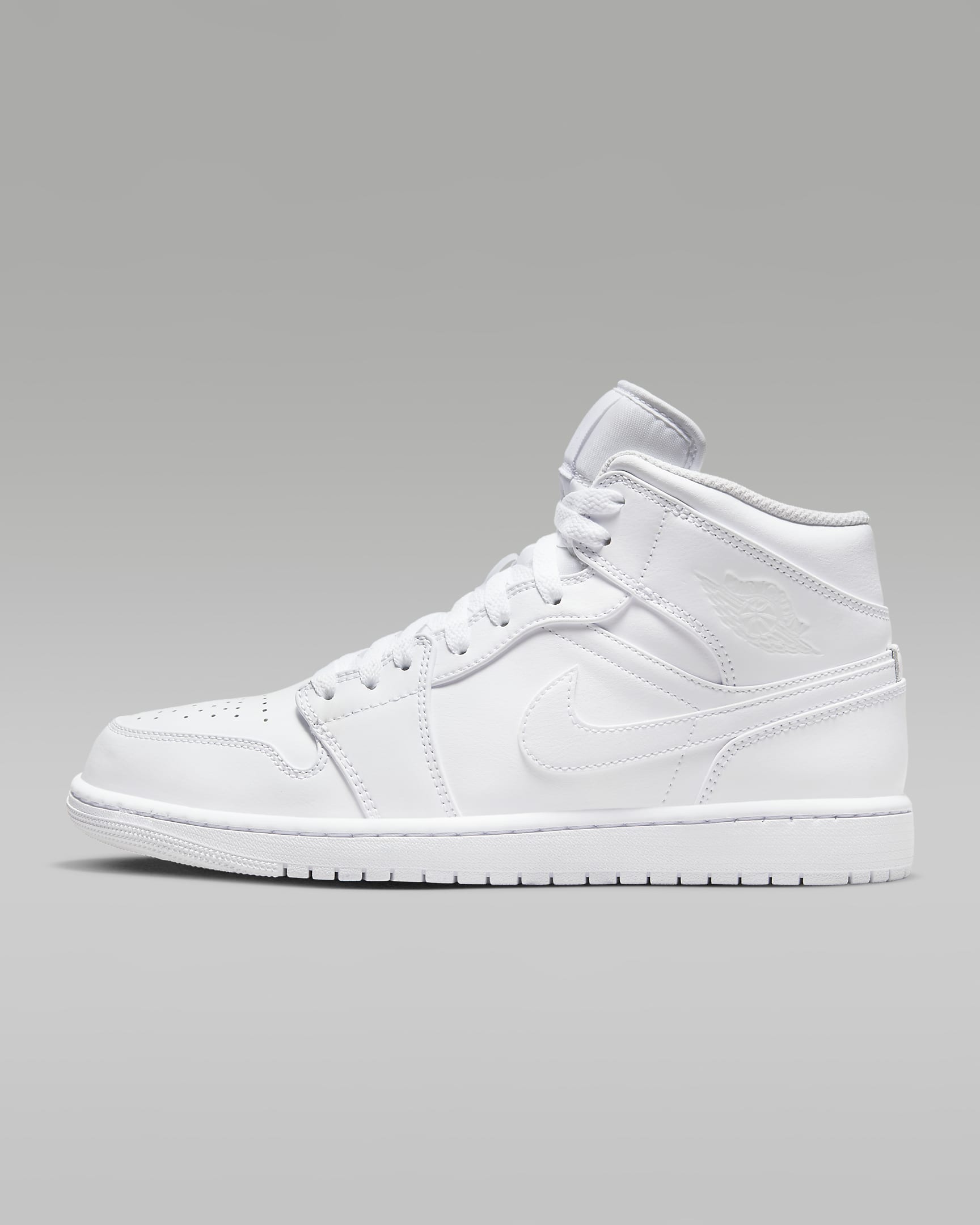 Air Jordan 1 Mid White/White/White 554724-136