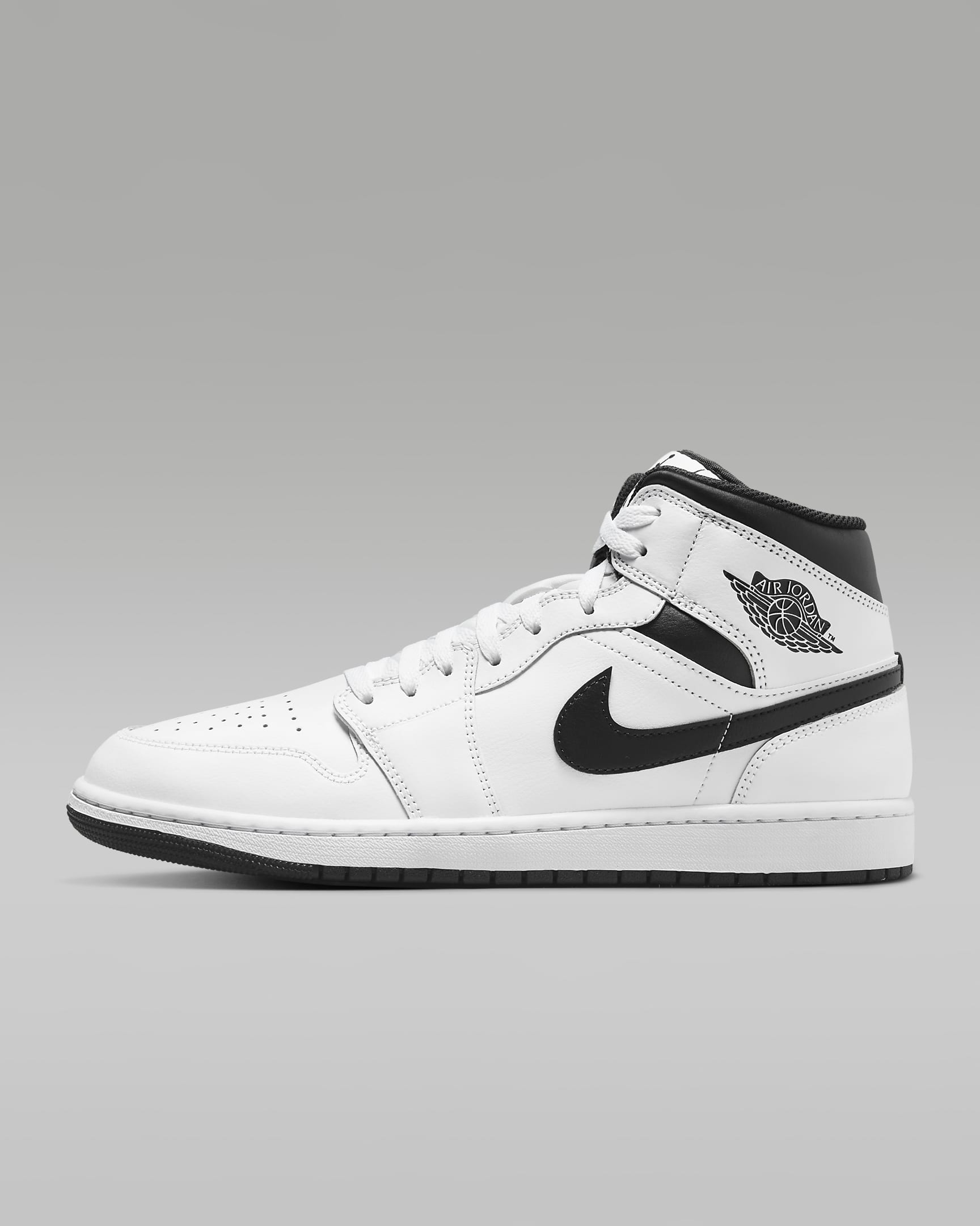 Air Jordan 1 Mid White/White/Black/Black DQ8426-132